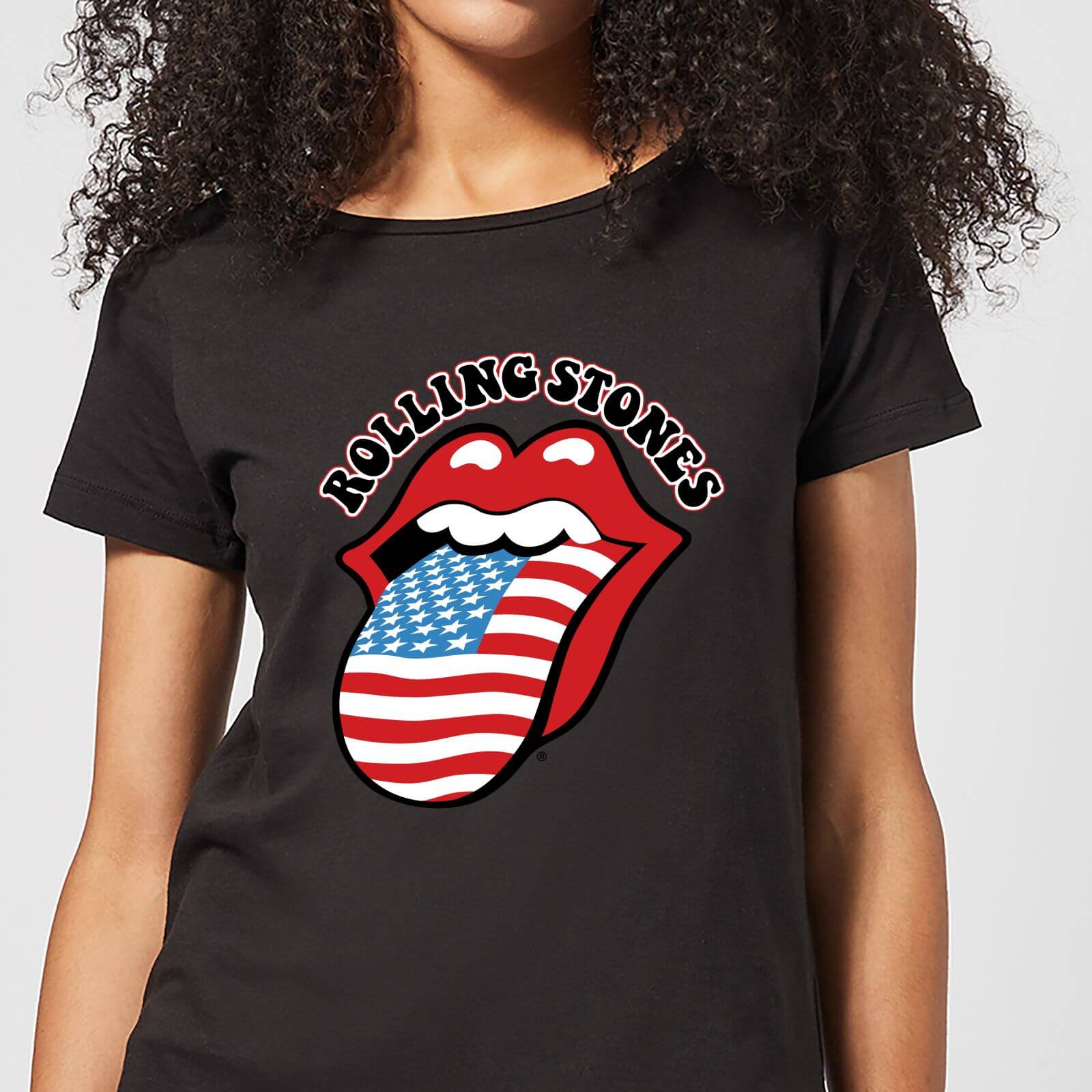 

Rolling Stones US Flag Women's T-Shirt - Black - S - Nero