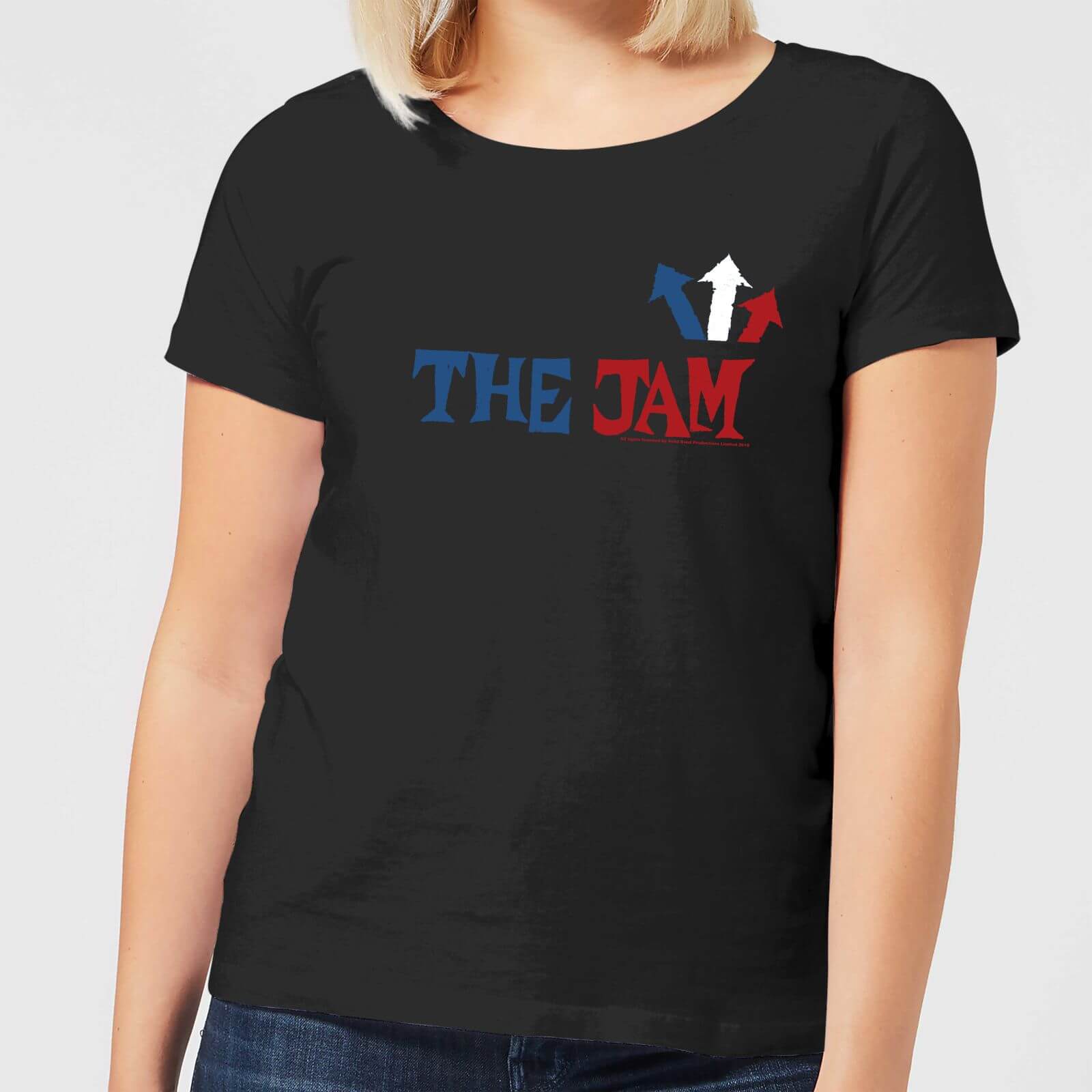 The Jam Text Logo Women's T-Shirt - Black - M - Black