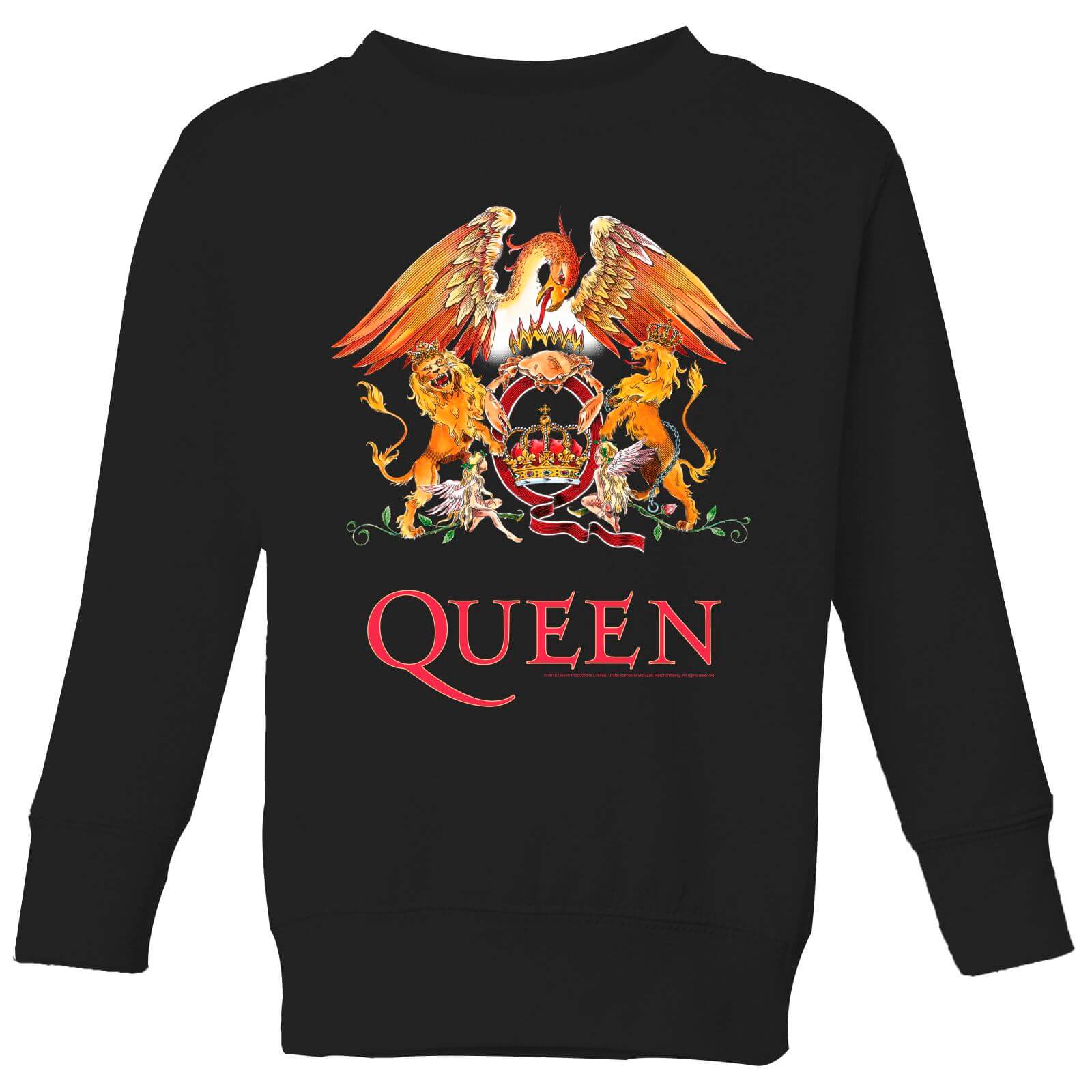 Queen Crest Kids' Sweatshirt - Black - 3-4 Years