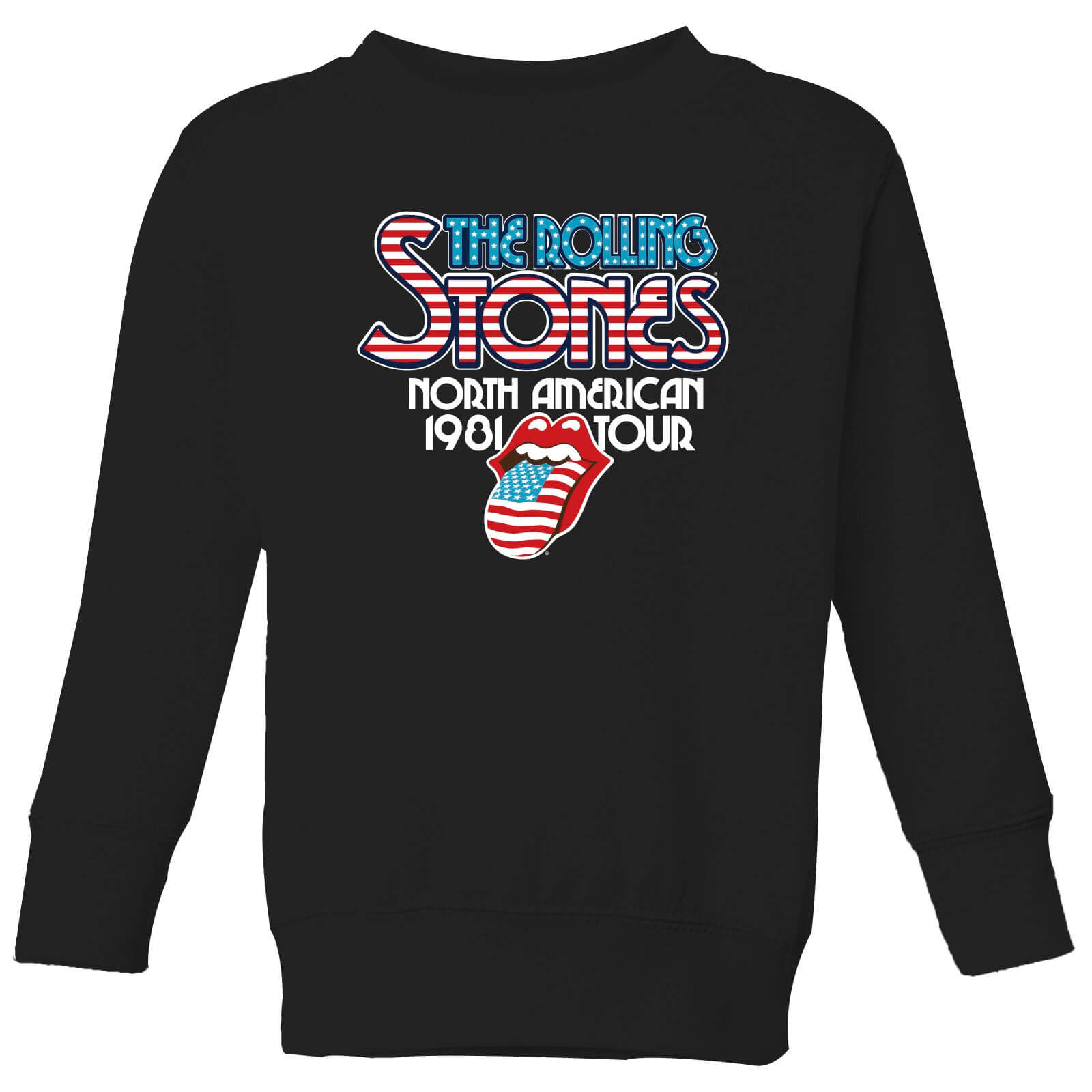 Rolling Stones 81 Tour Logo Kids' Sweatshirt - Black - 5-6 Years - Black