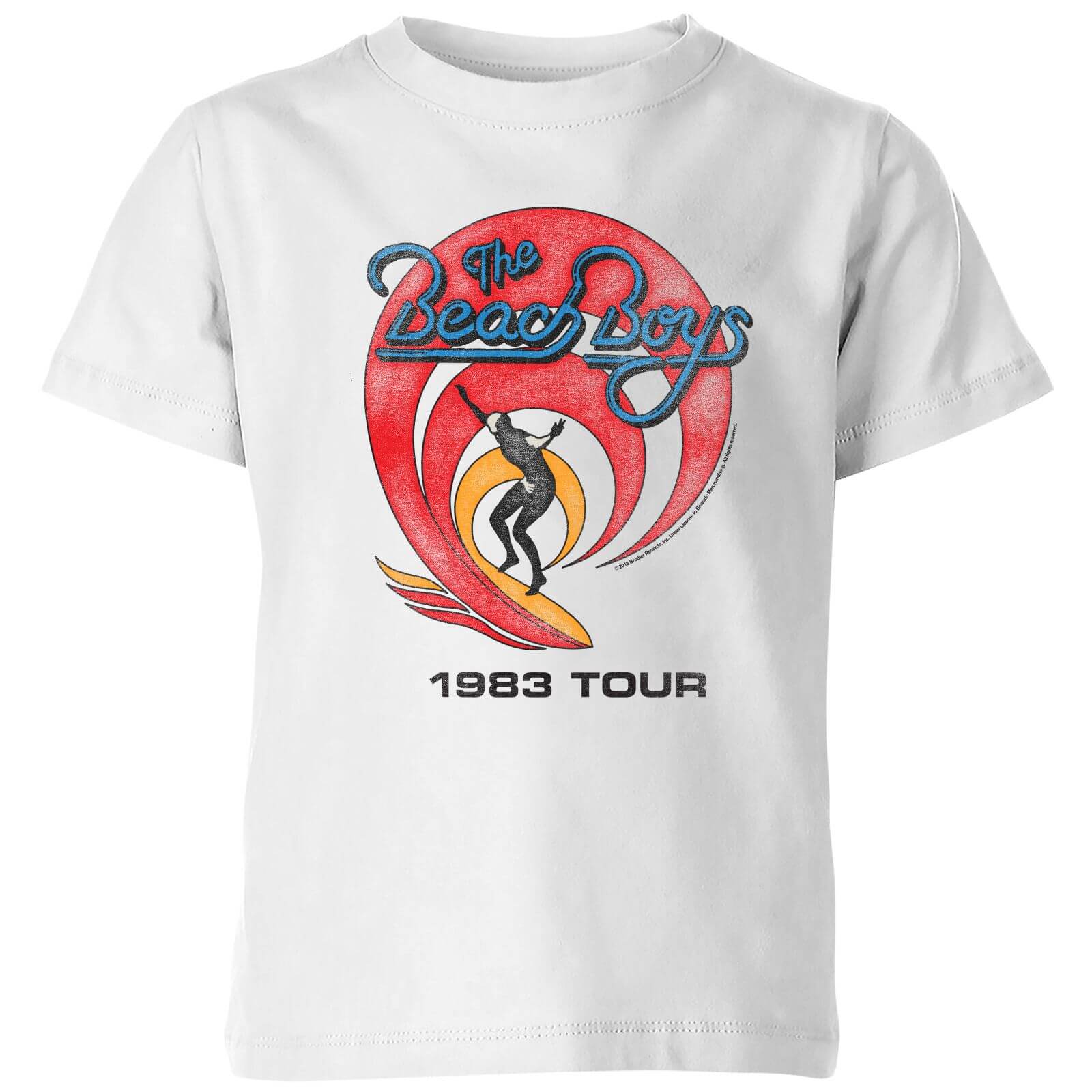The Beach Boys Surfer 83 Kids' T-Shirt - White - 3-4 Years - White