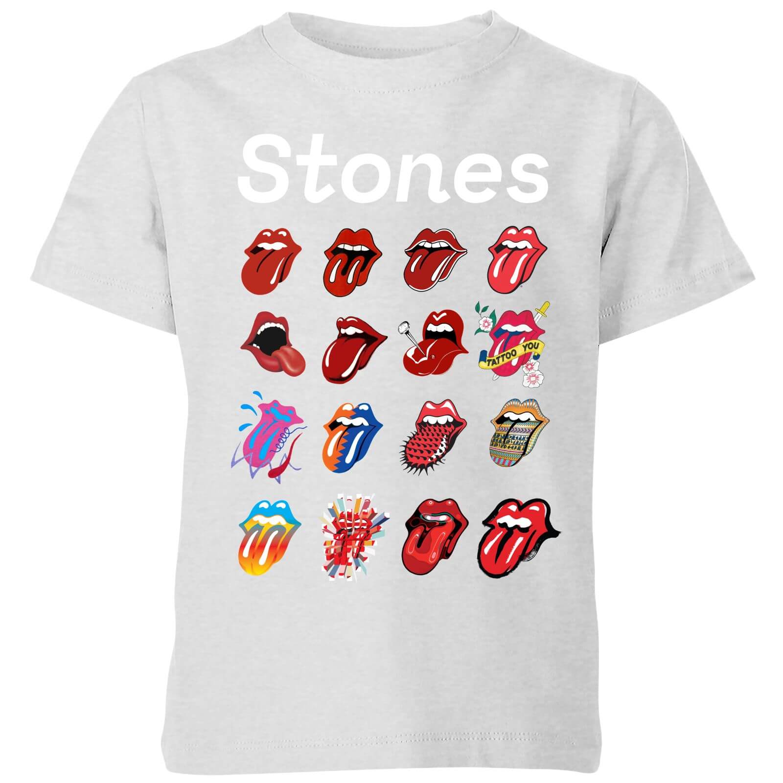 Rolling Stones No Filter Tongue Evolution Kids' T-Shirt - Grey - 11-12 Years - Grey