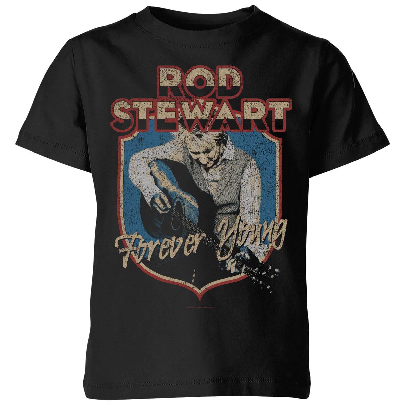 Rod Stewart Forever Young Kids' T-Shirt - Black - 7-8 Years - Black