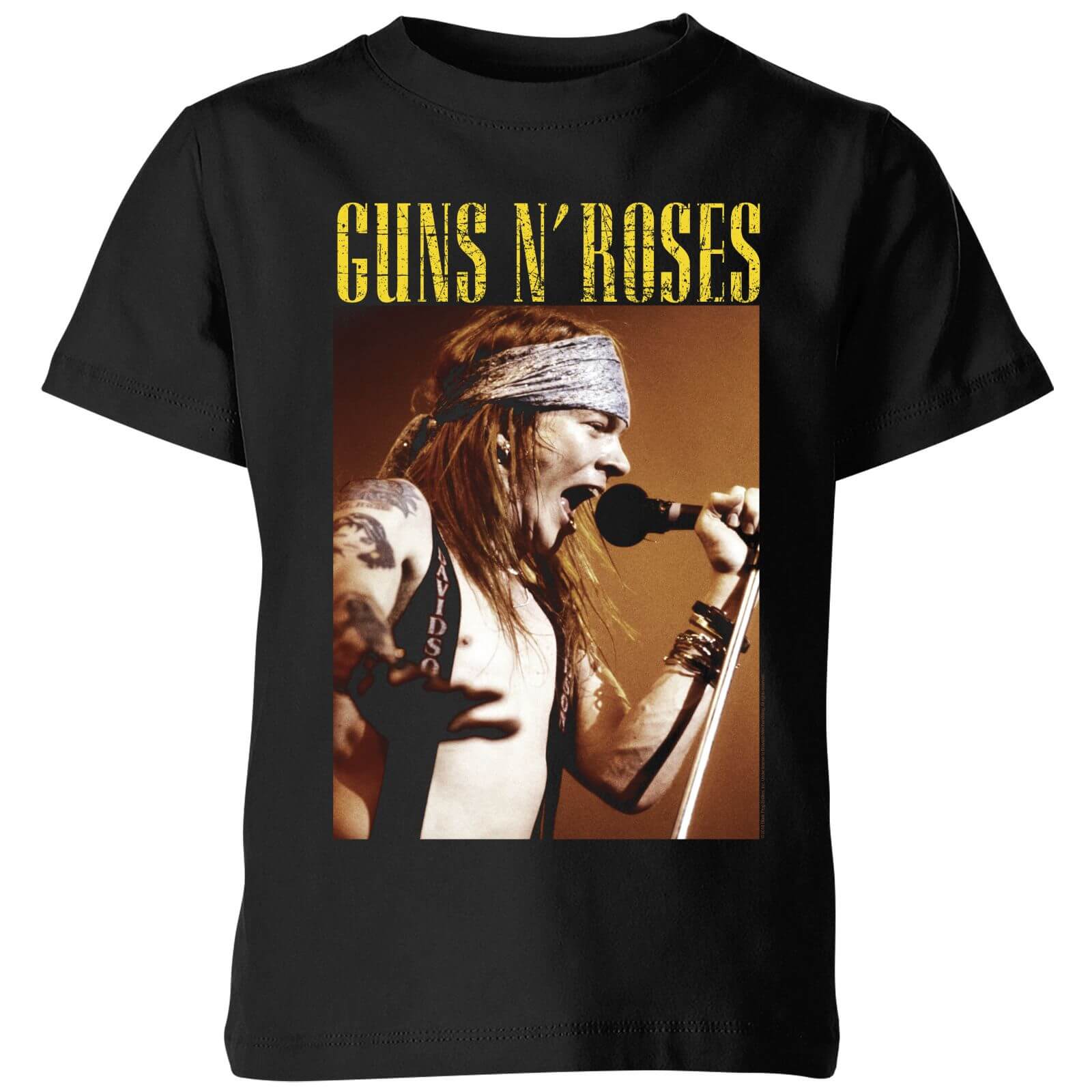 Guns N Roses Axel Live Kids' T-Shirt - Black - 7-8 Years - Black