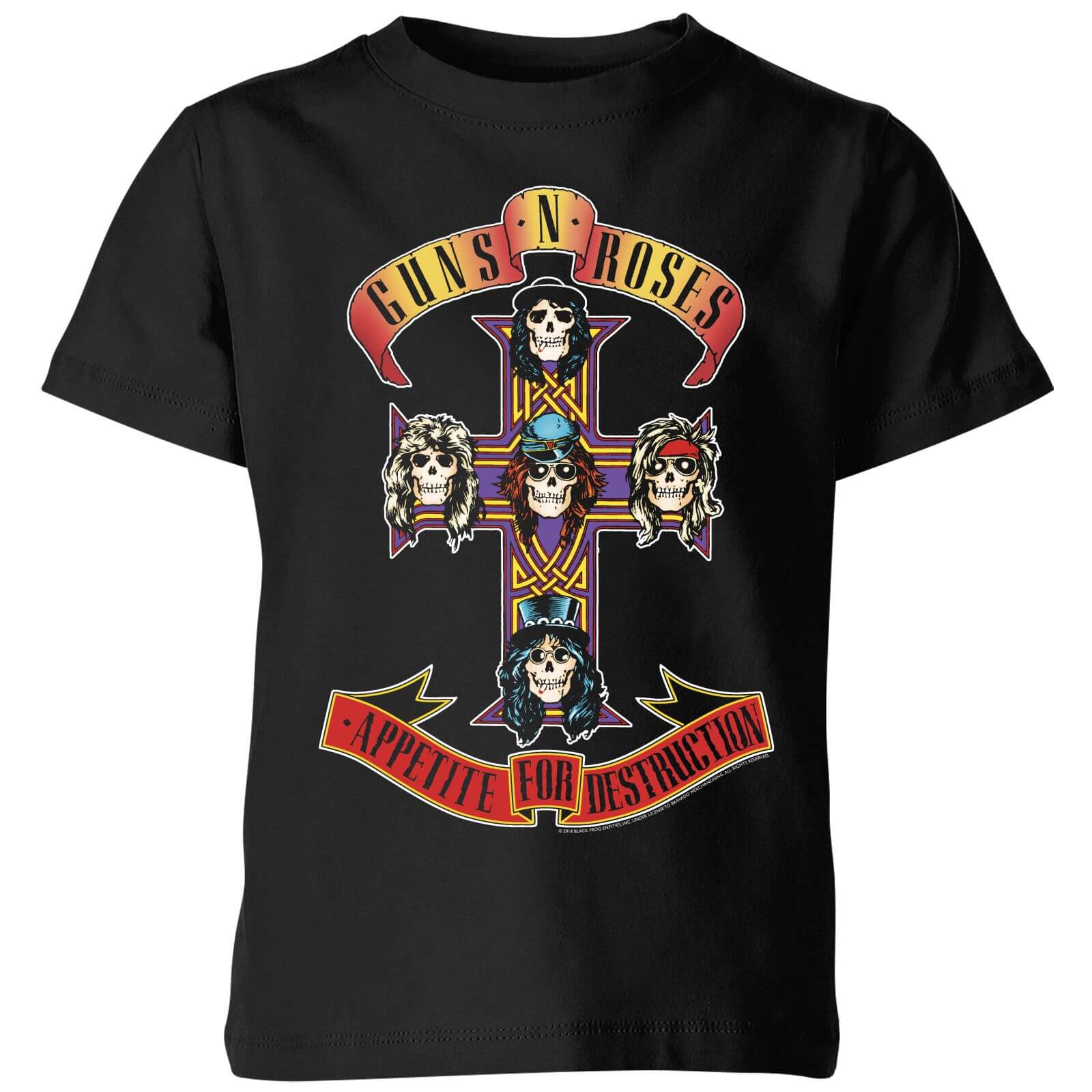 Guns N Roses Appetite For Destruction Kids' T-Shirt - Black - 9-10 Years