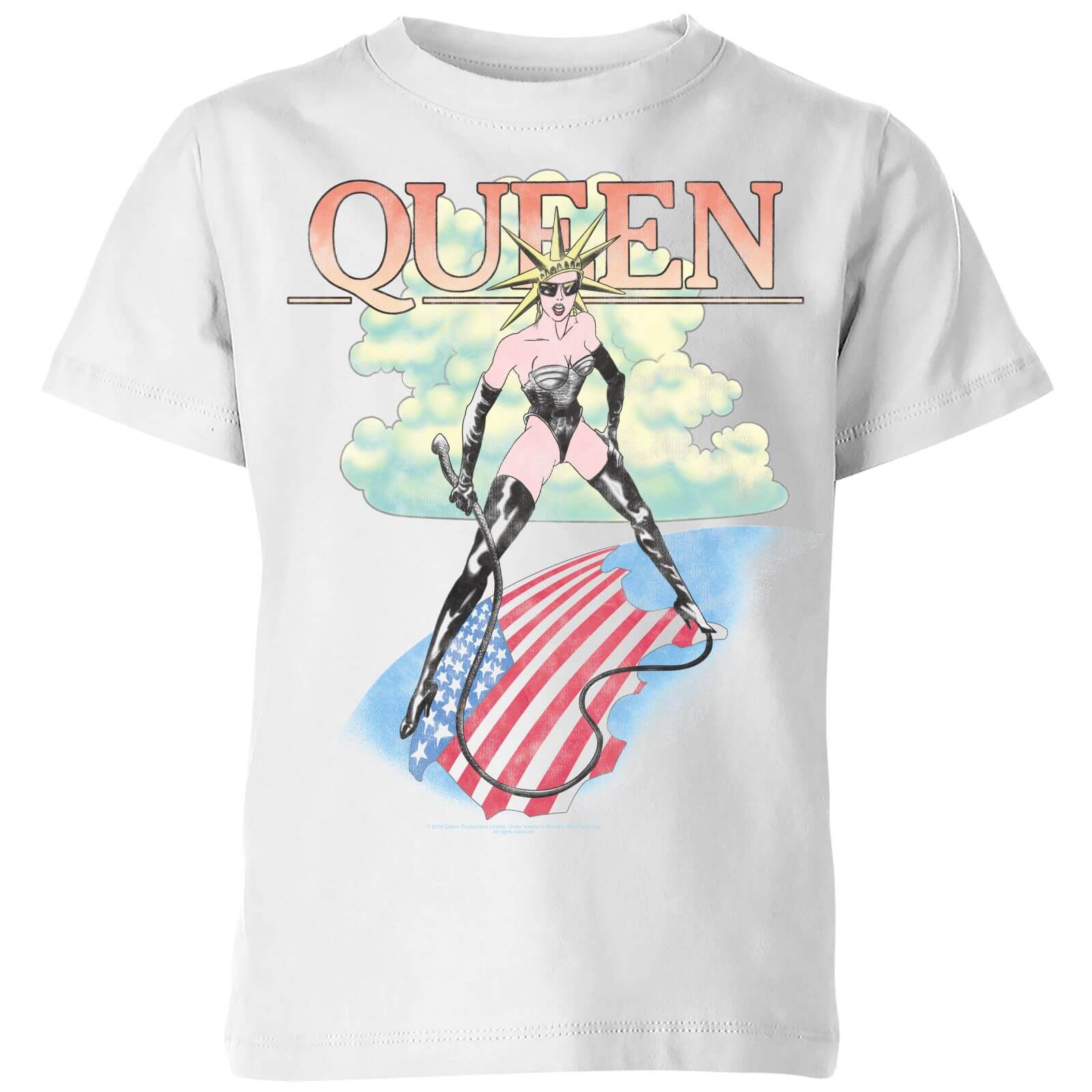 Queen Vintage Tour Kids' T-Shirt - White - 11-12 Years