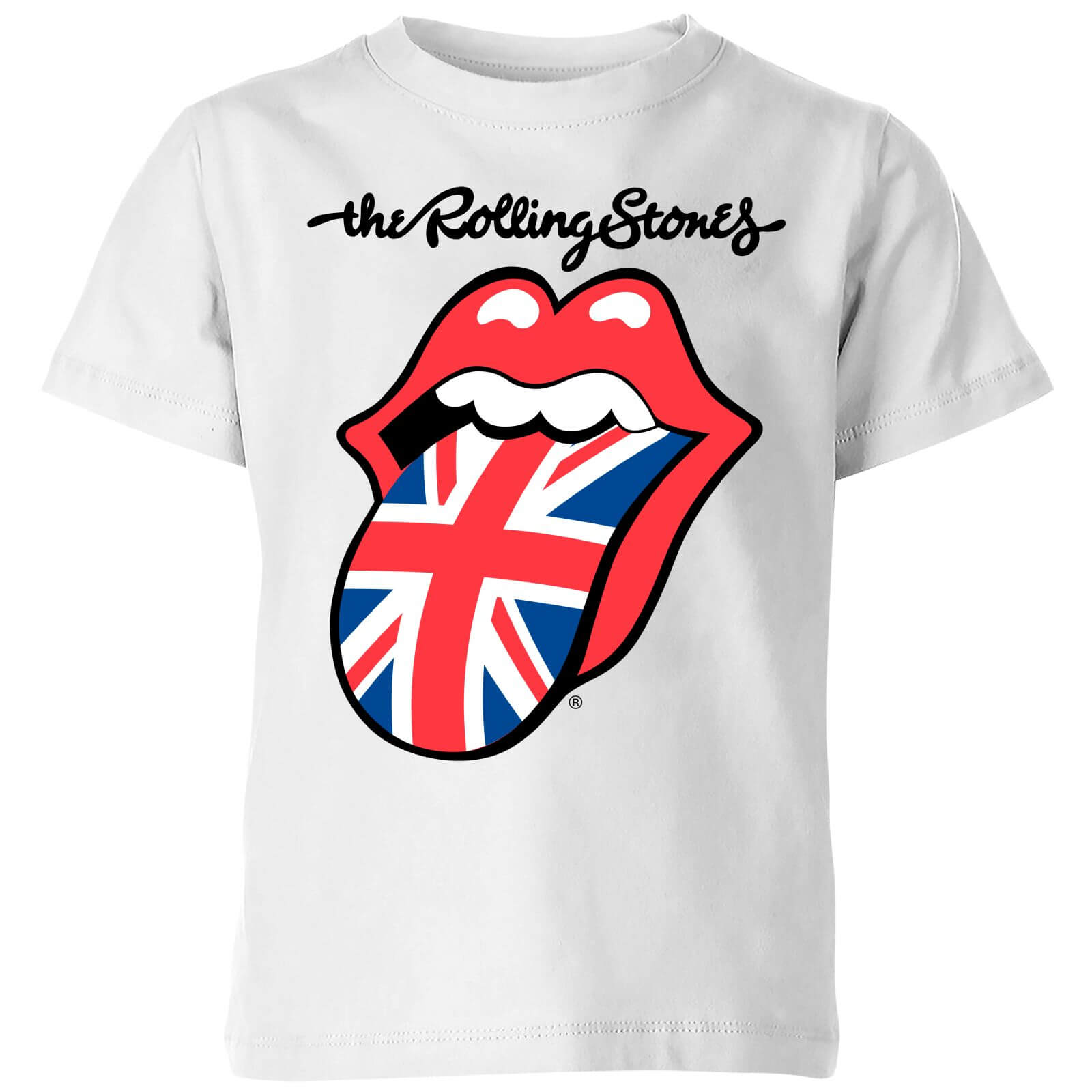 Rolling Stones UK Tongue Kids' T-Shirt - White - 11-12 Years - White