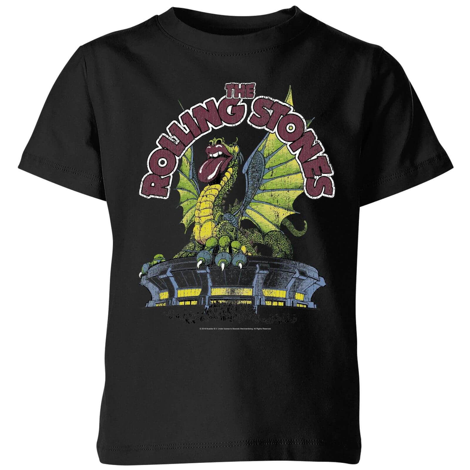 Rolling Stones Dragon Tongue Kids' T-Shirt - Black - 3-4 Years - Black