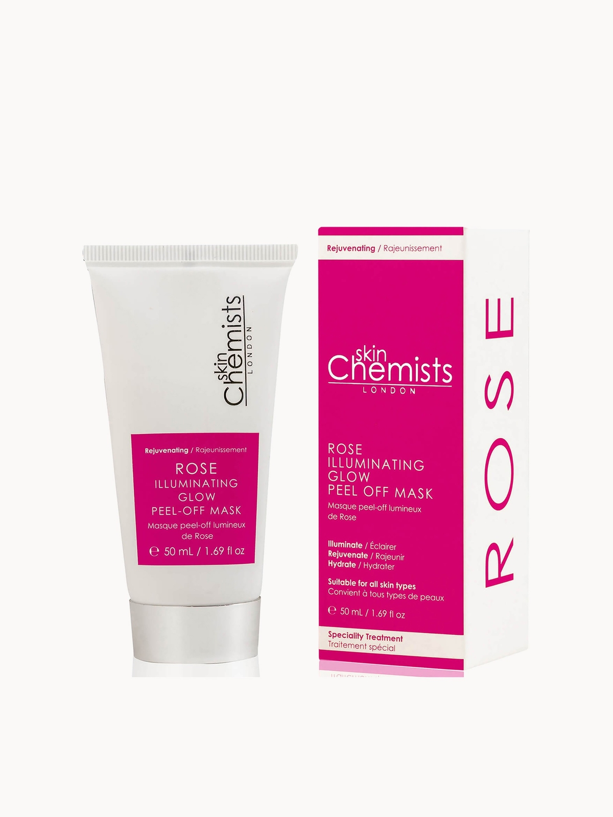 skinChemists Rose Illuminating Glow Peel-Off Mask 50ml