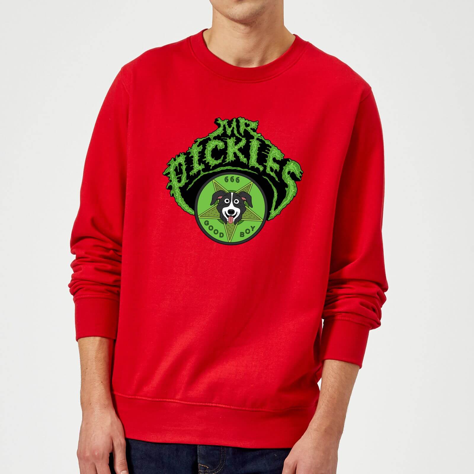 Mr Pickles Logo Sweatshirt - Red - M - Red