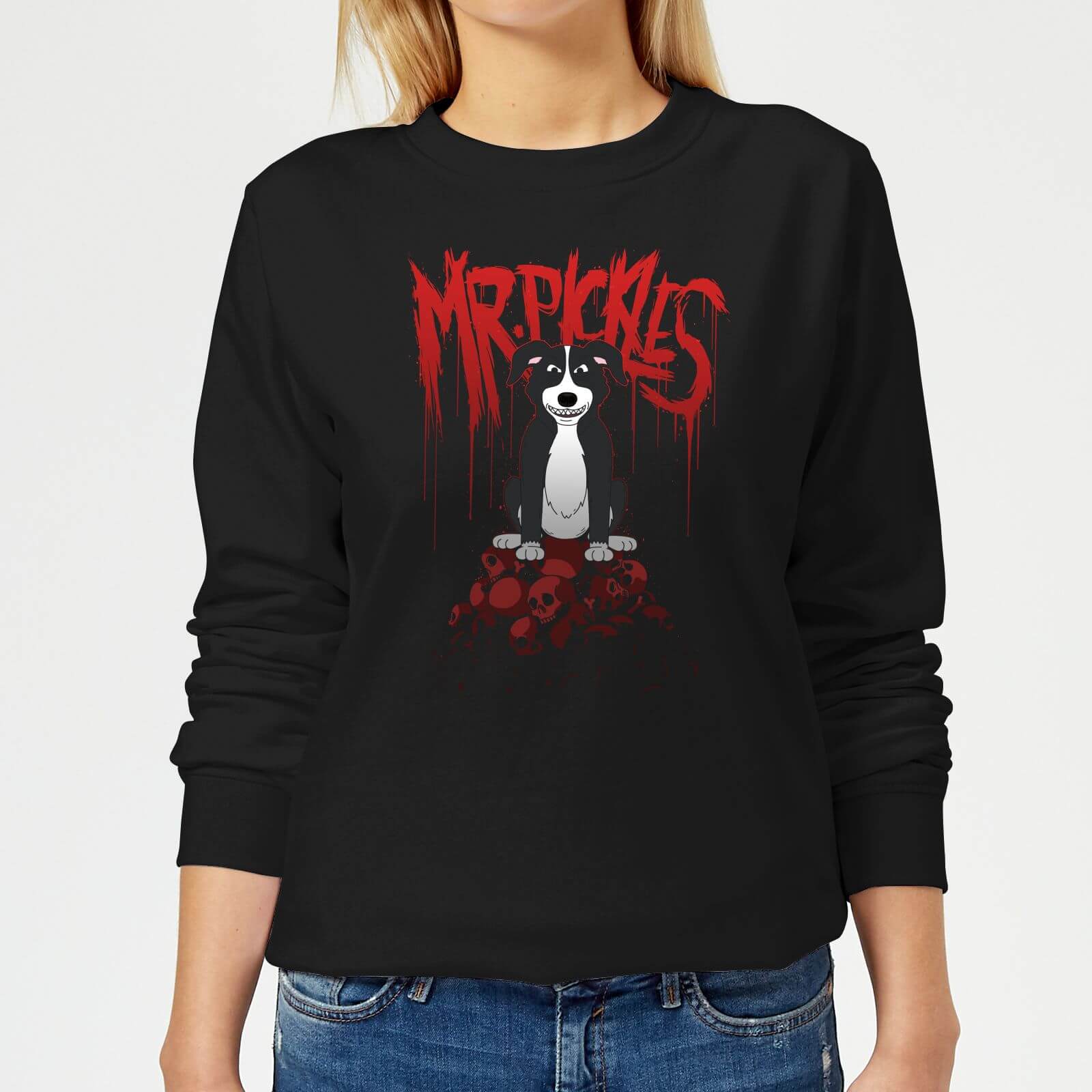 Mr Pickles Pile Of Skulls Women's Sweatshirt - Black - XXL - Black