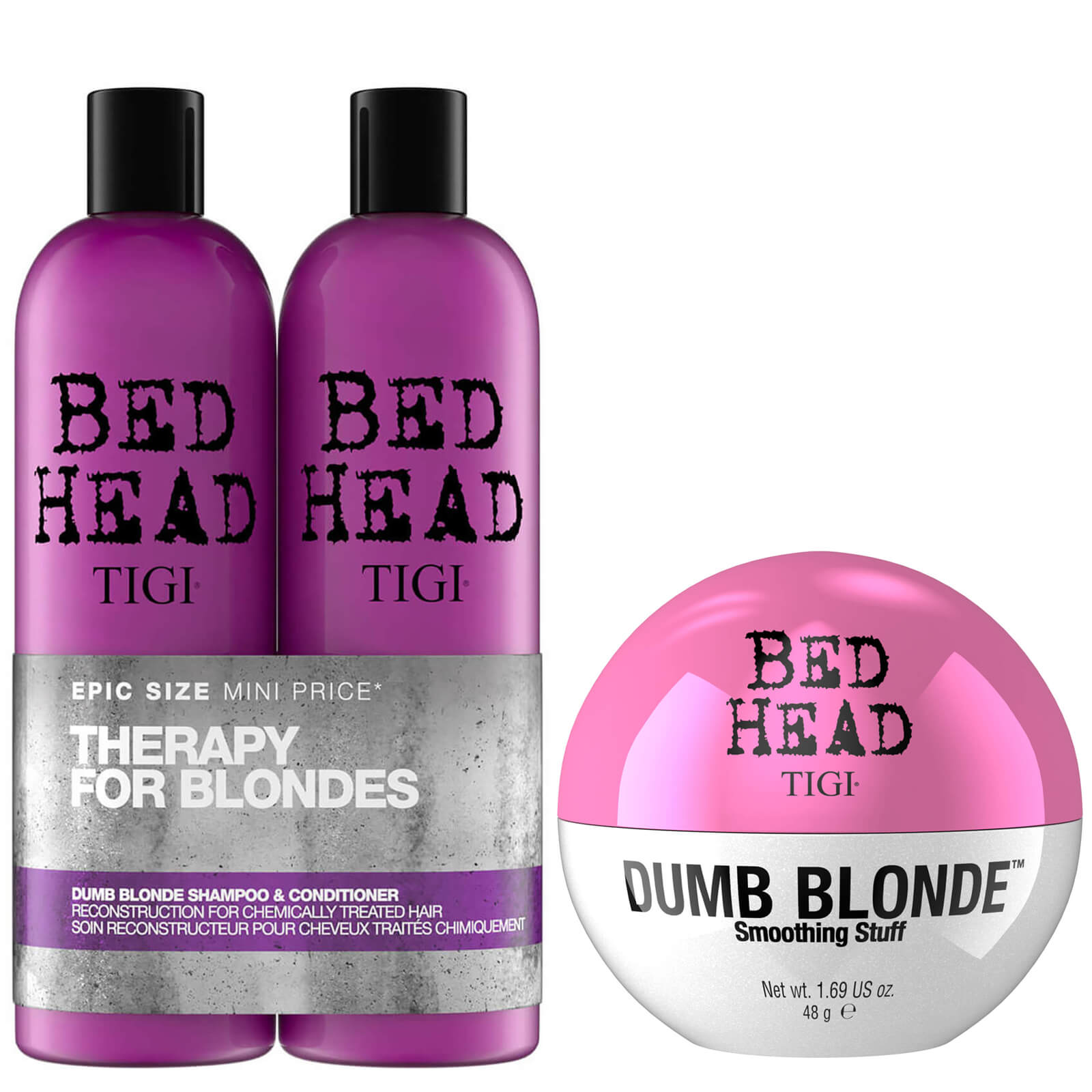 

TIGI Bed Head Blonde Hair Shampoo, Conditioner and Styling Cream Set