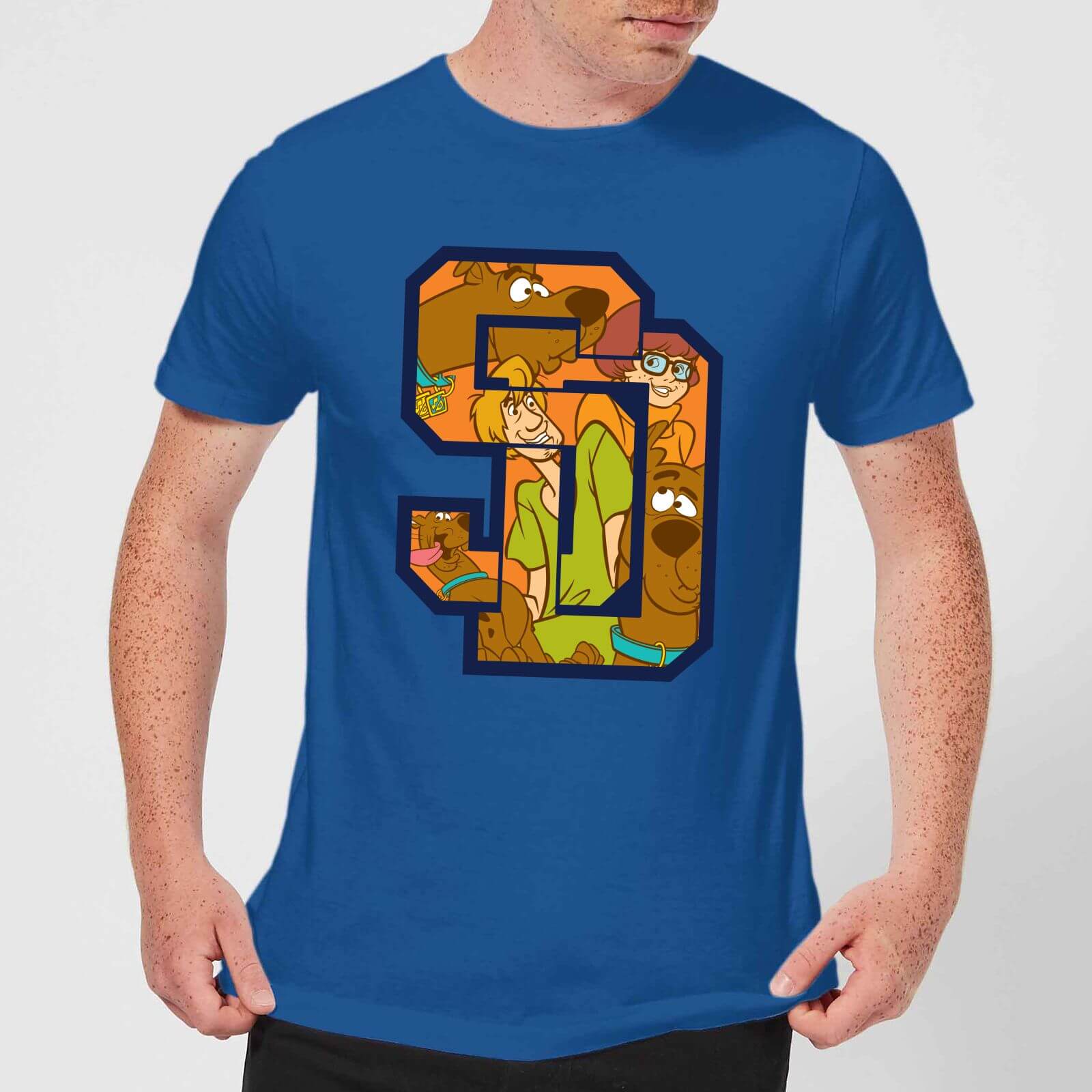 Scooby Doo Collegiate Men’s T-Shirt – Royal Blue – S