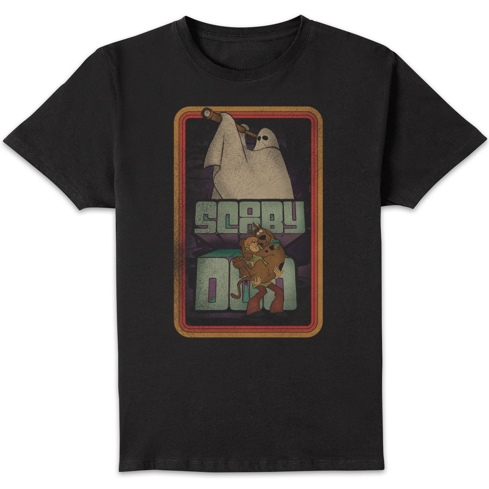 Scooby Doo Retro Ghostie Men's T-Shirt - Black - XXL