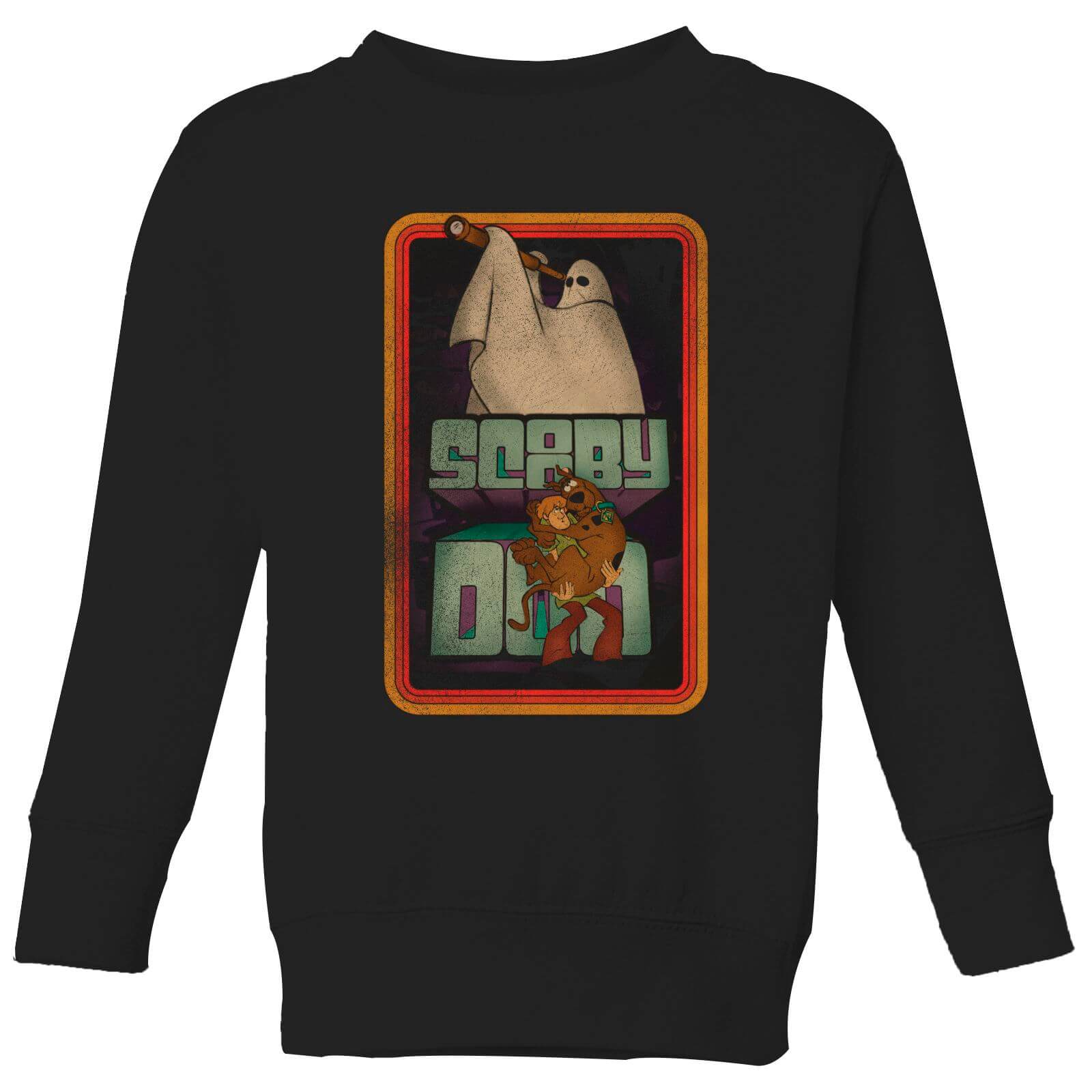 Scooby Doo Retro Ghostie Kids' Sweatshirt - Black - 3-4 Years