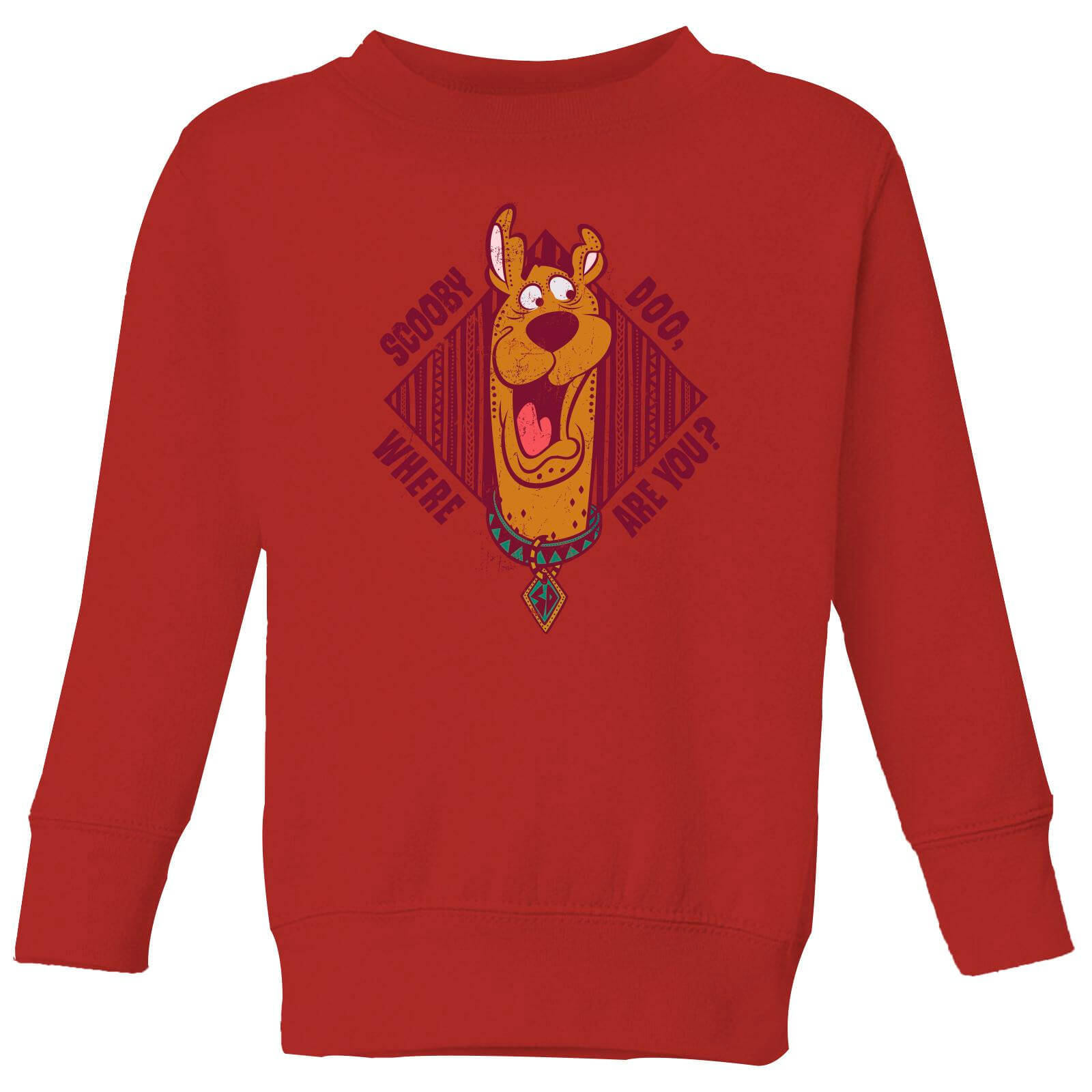 

Scooby Doo Where Are You Kids' Sweatshirt - Red - 3-4 Anni