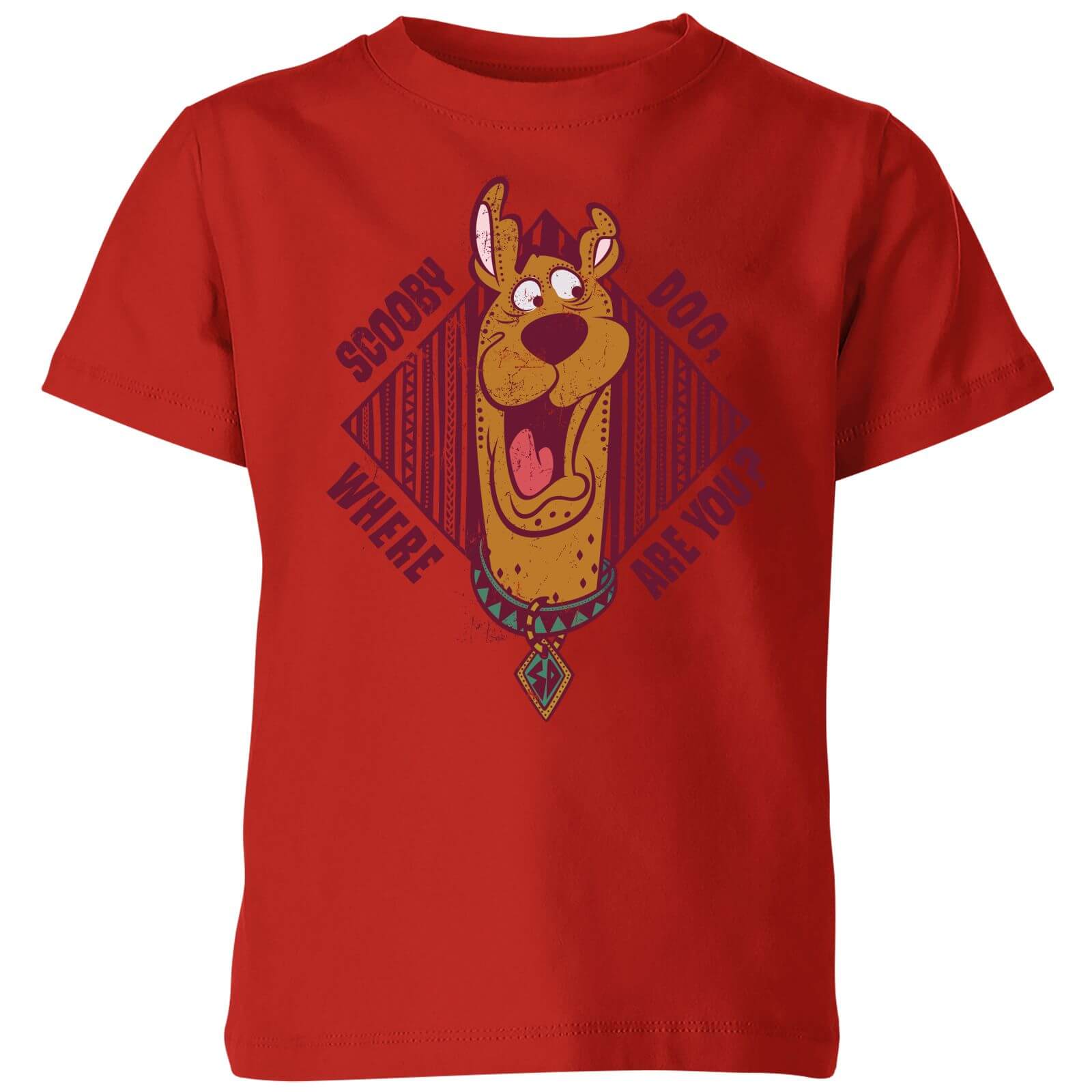 Scooby Doo Where Are You? Kids' T-Shirt - Red - 3-4 Years