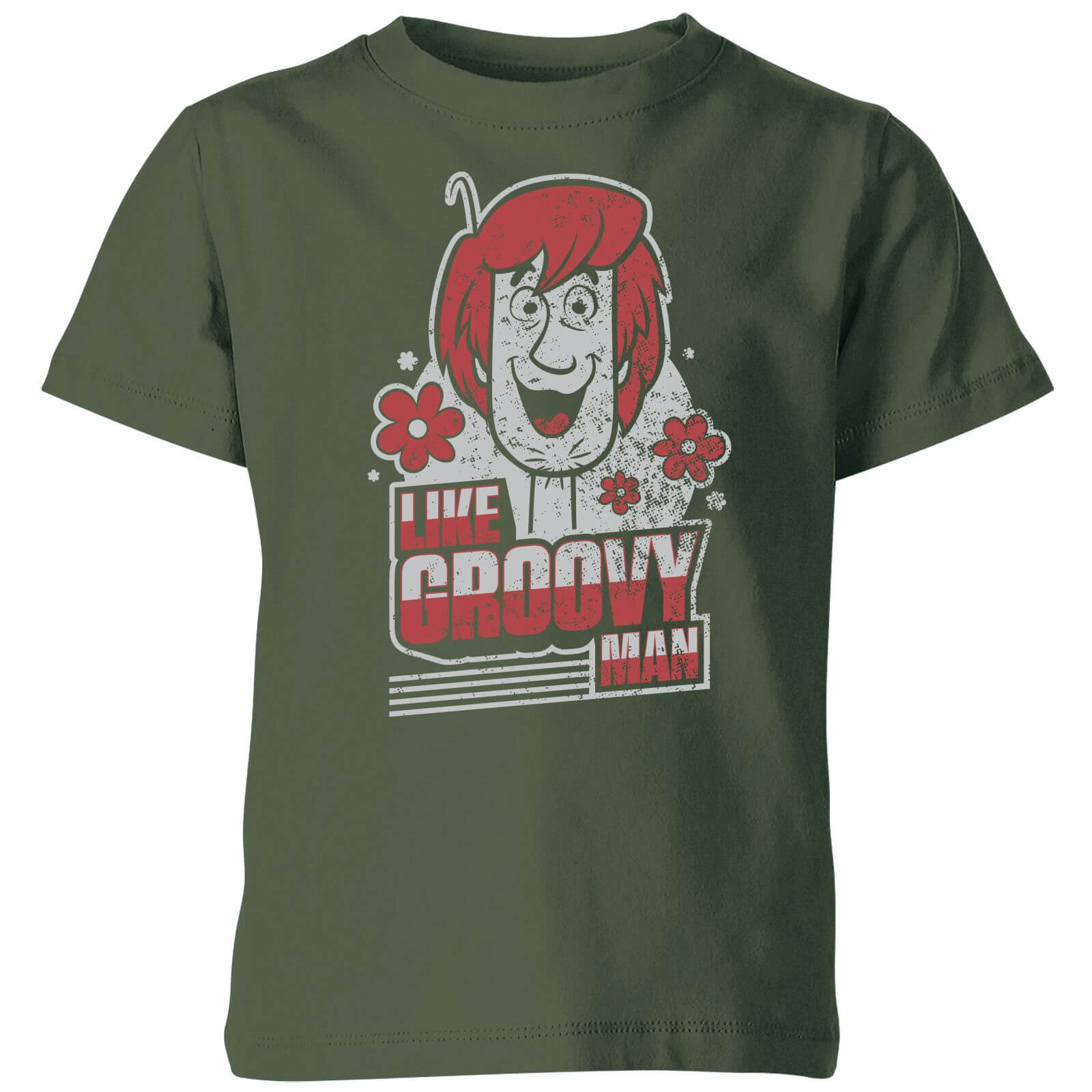 Image of Scooby Doo Like Groovy Man Kids' T-Shirt - Forest Green - 11-12 Jahre - Forest Green