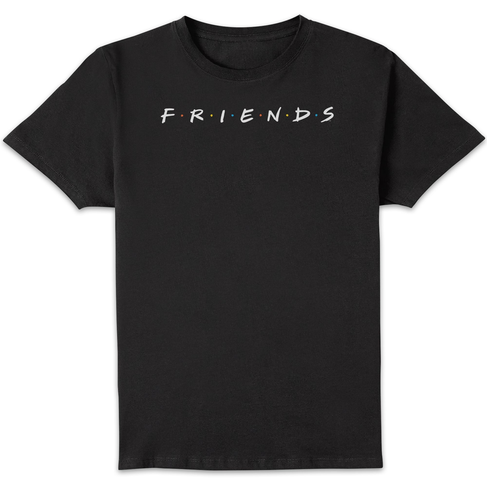 Friends Logo Contrast Men's T-Shirt - Black - 3XL