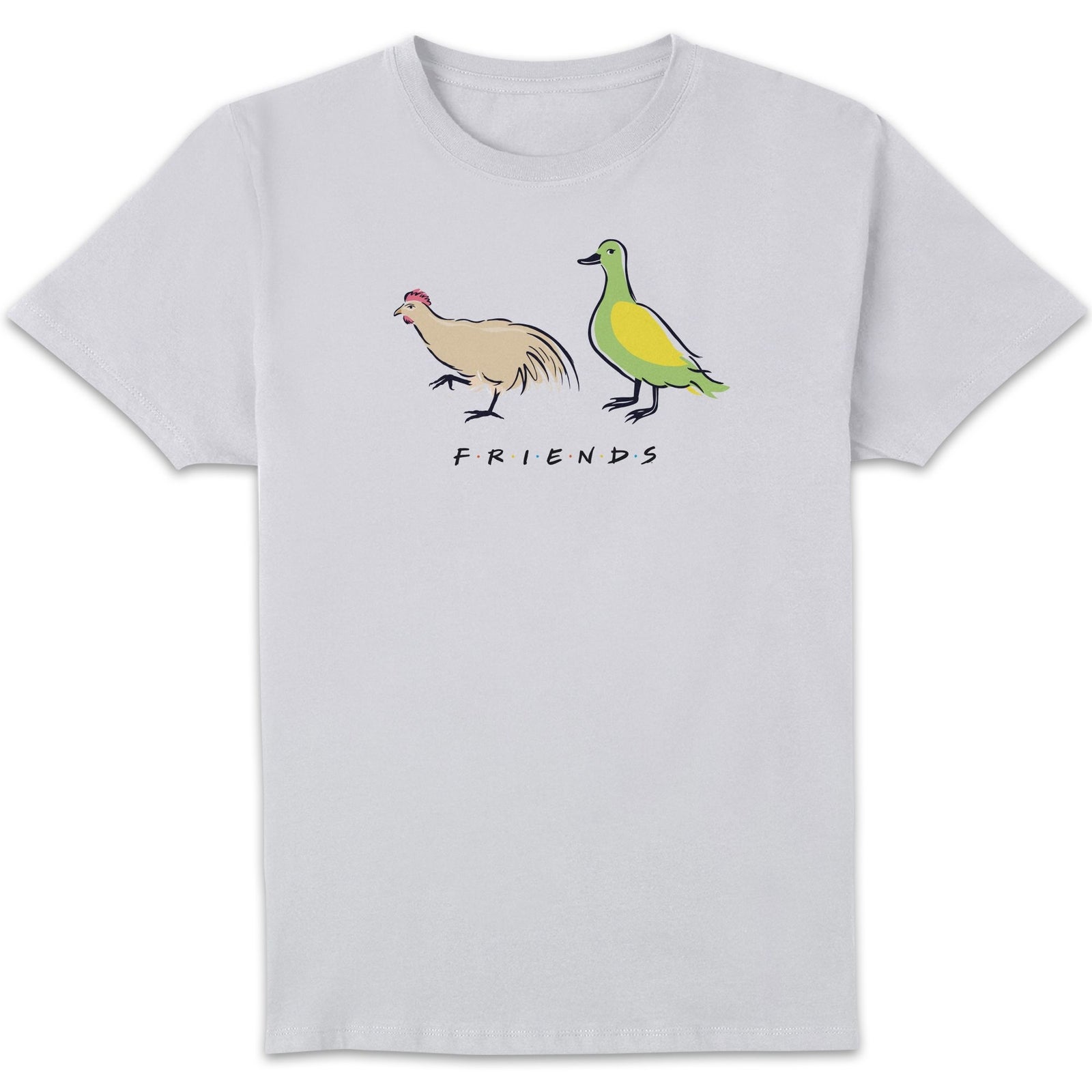 Friends The Chick And The Duck Men's T-Shirt - White - M
