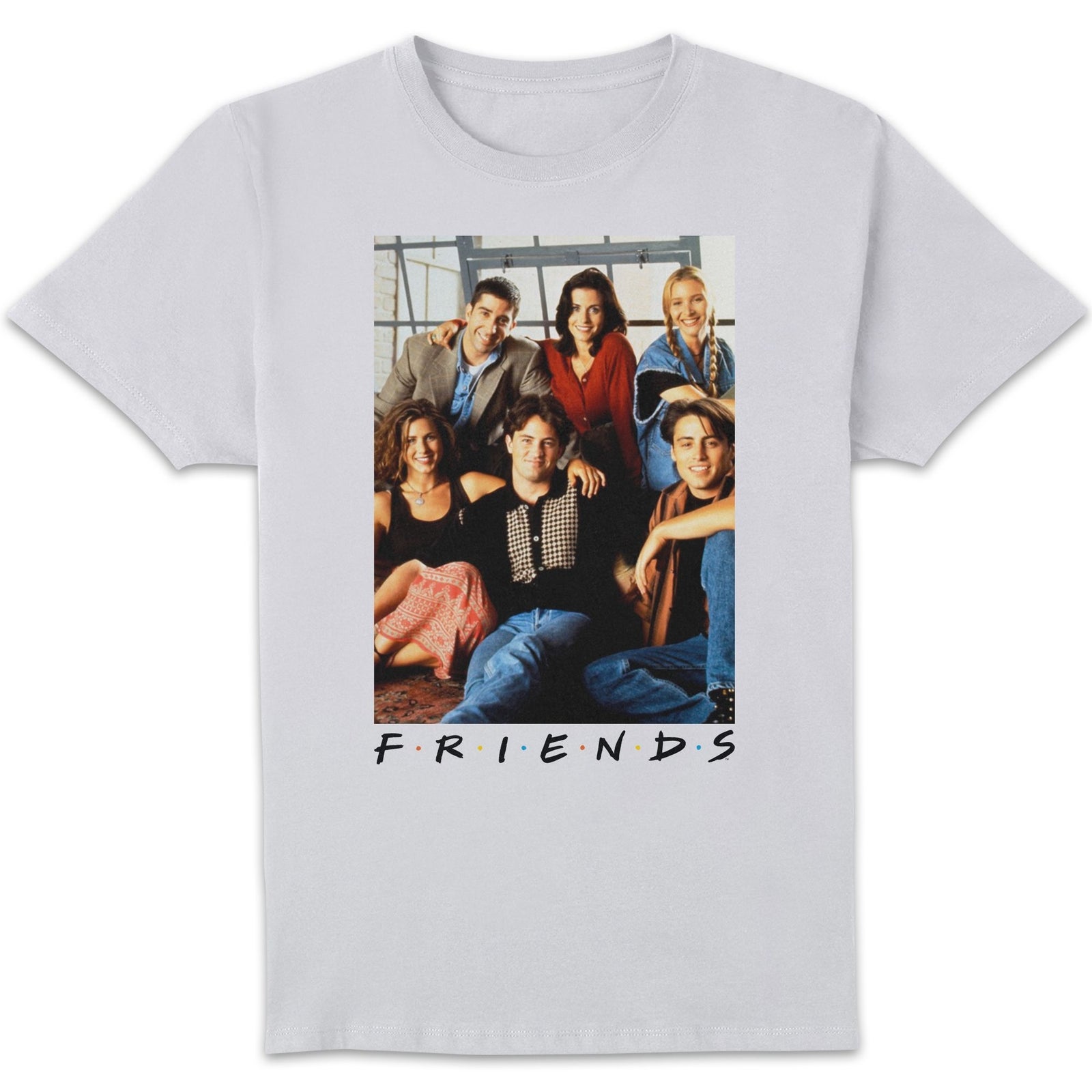 Friends Group Photo Men's T-Shirt - White - S