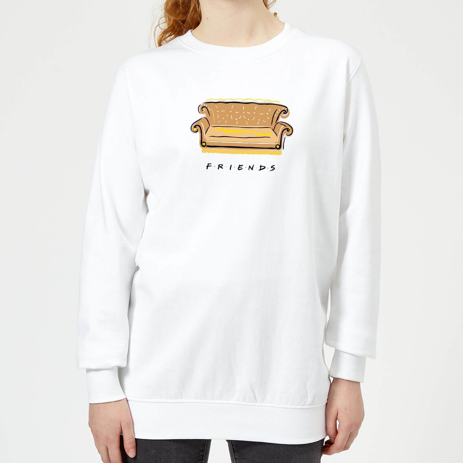 Friends Couch Womens Sweatshirt - White - XL - White