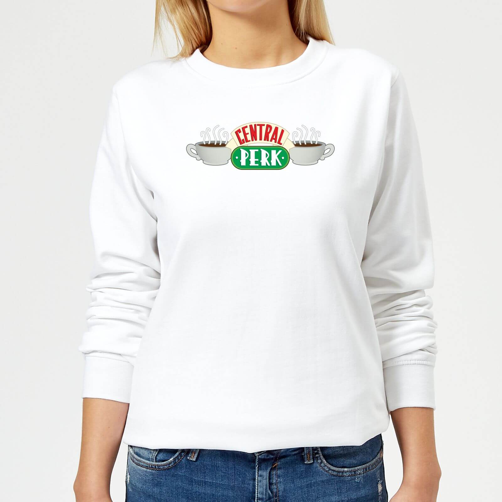 Friends Central Perk Women's Sweatshirt - White - XXL