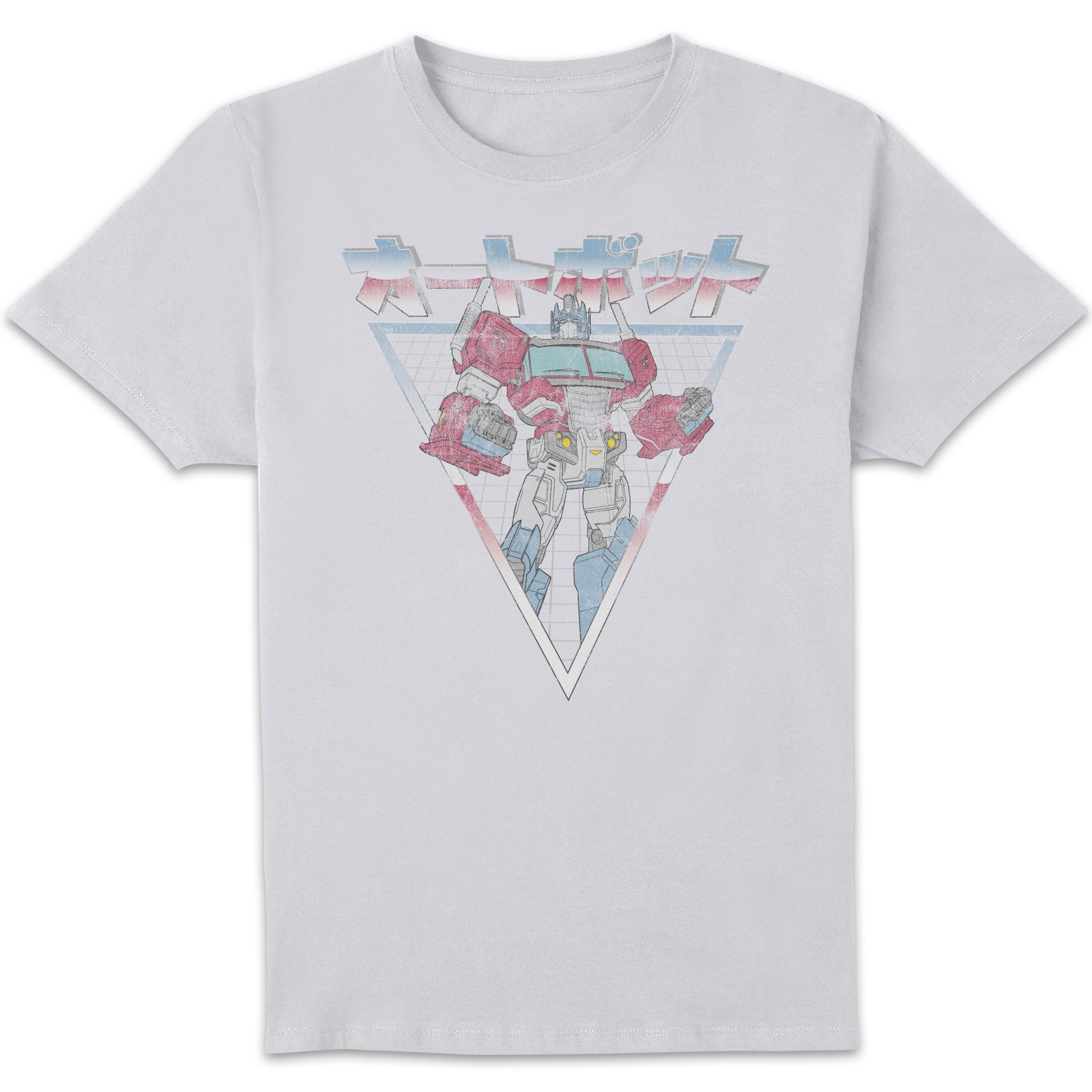 Transformers Optimus Prime Retro Japanese T-Shirt - White - L