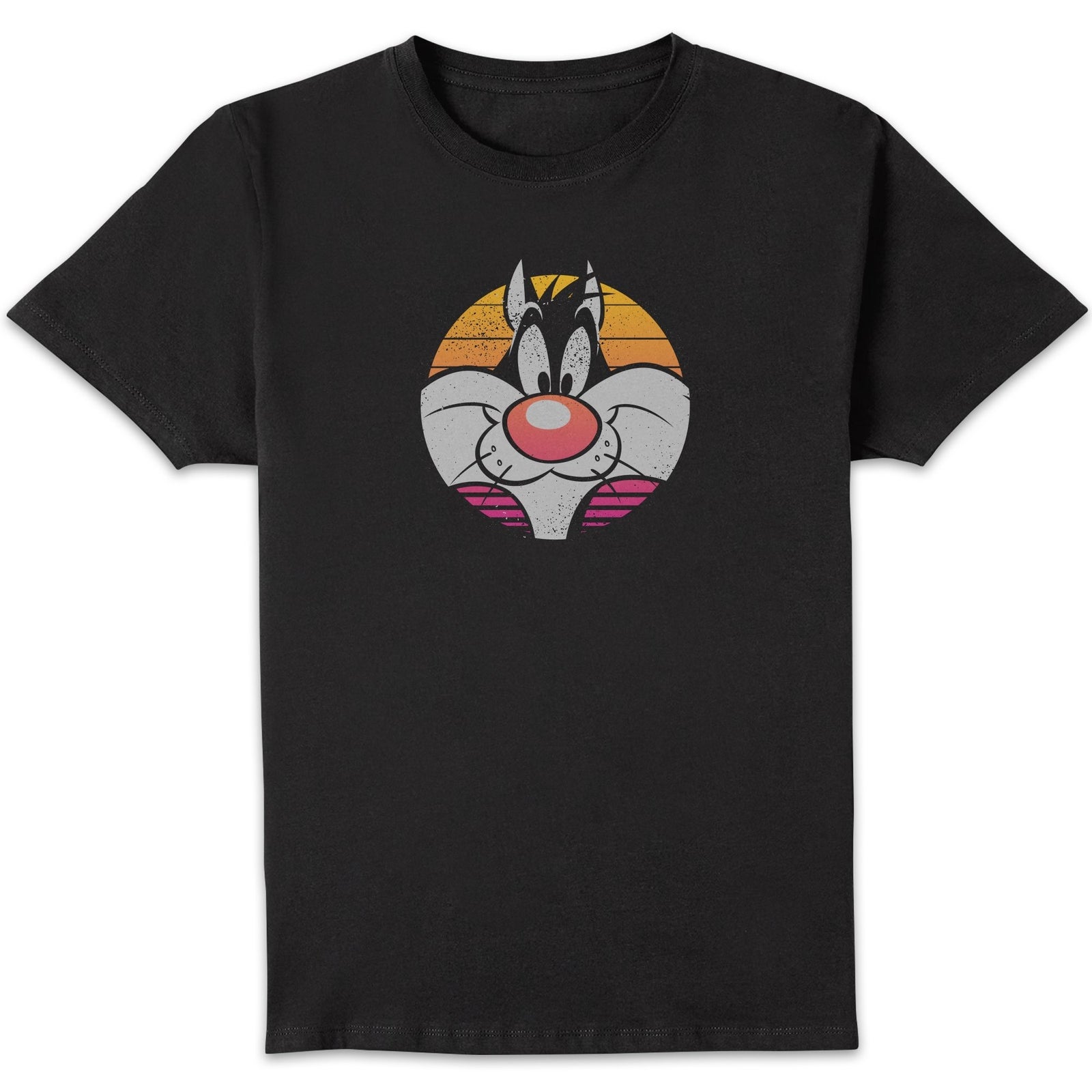 Looney Tunes Kaboom Collection Classic Sylvester Men's T-Shirt - Black - 3XL