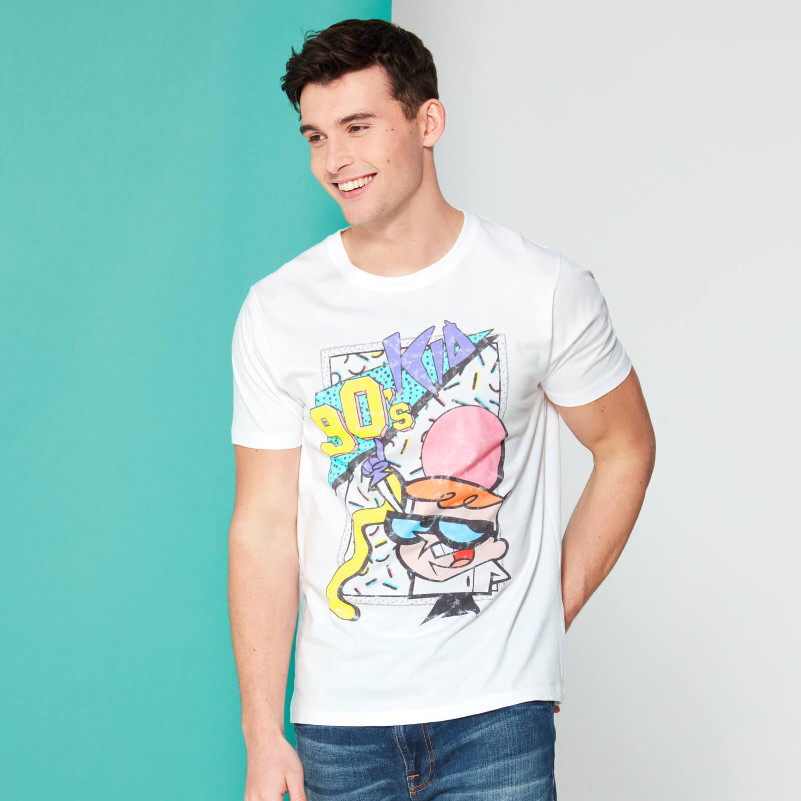Cartoon Network Spin-Off Dexter's Laboratory 90's Kid T-Shirt - Weiß - XL