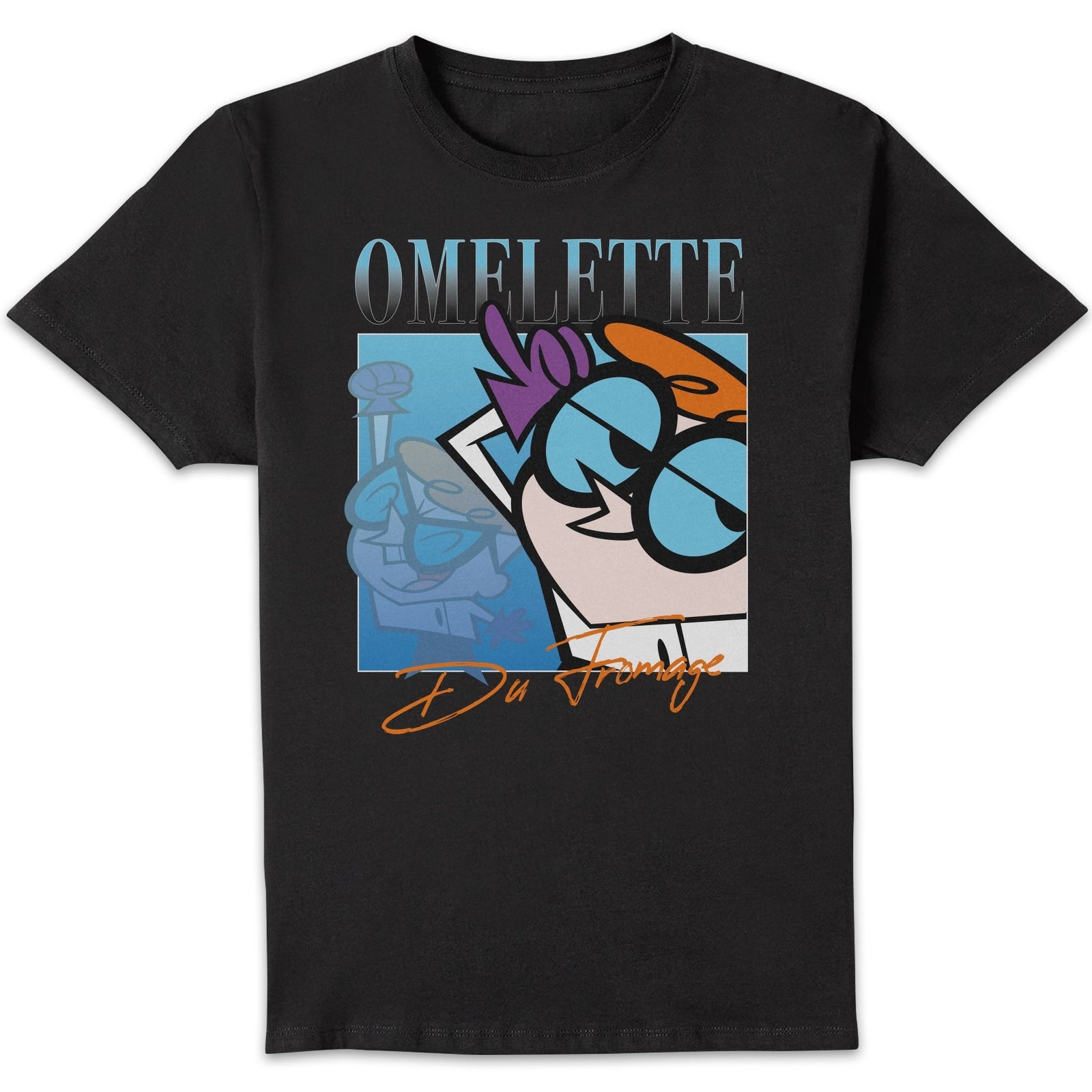 Cartoon Network Spin-Off Dexters Lab 90's Photoshoot T-Shirt - Black - XXL