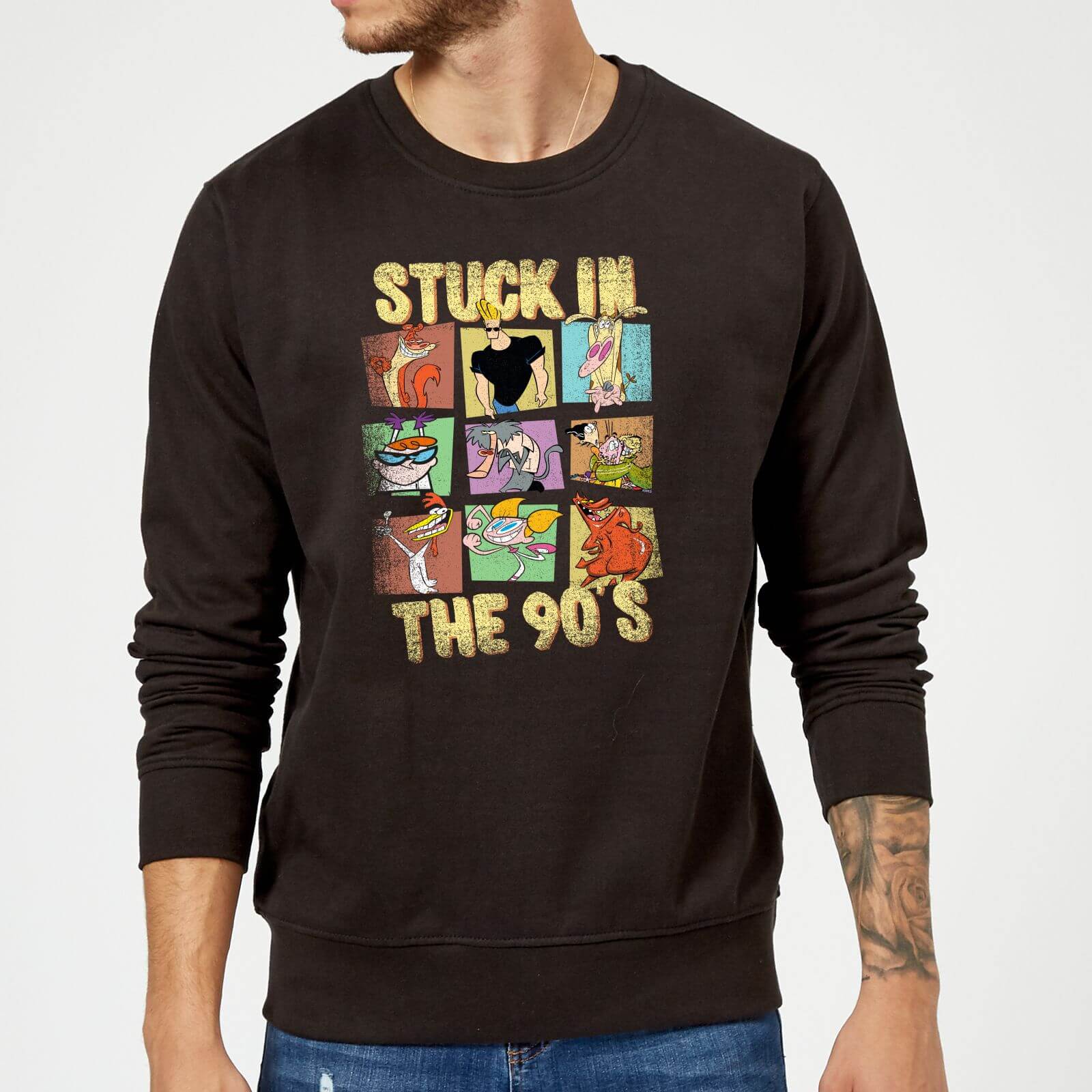 Cartoon Network Stuck In The 90s Sweatshirt - Black - L