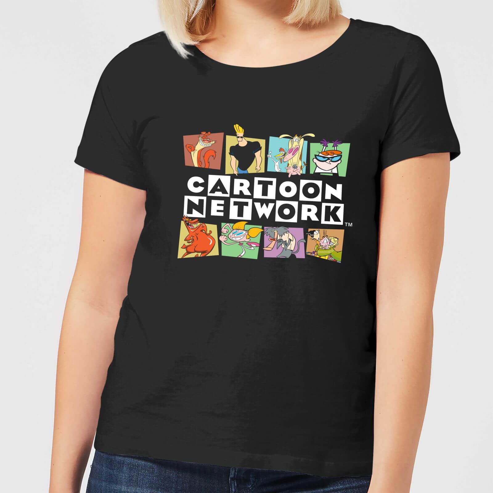 

Cartoon Network Logo Characters Women's T-Shirt - Black - XXL