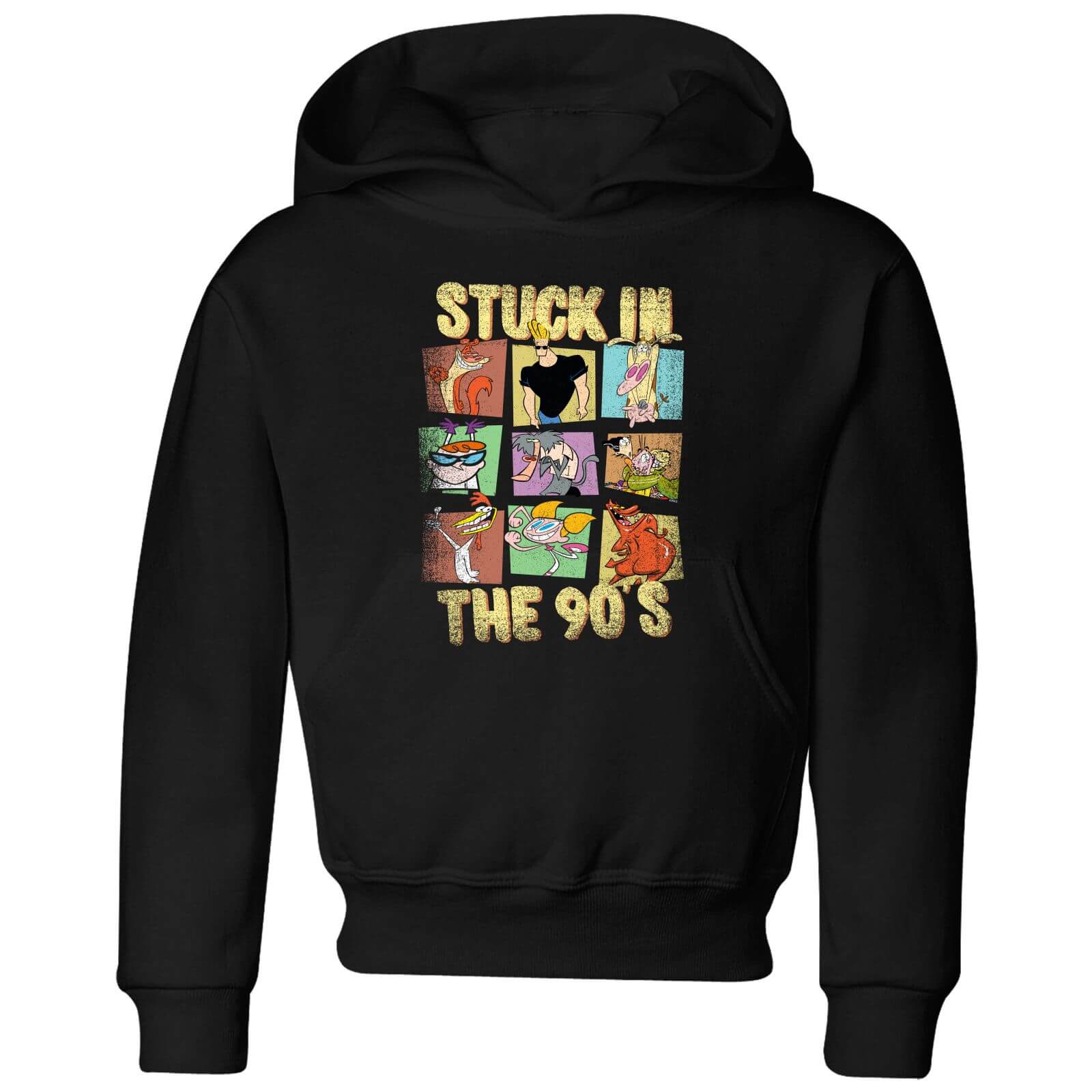 

Cartoon Network Stuck In The 90s Kids' Hoodie - Black - 5-6 Anni