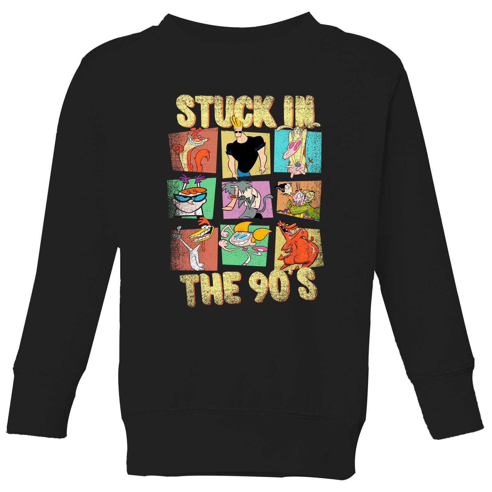 

Cartoon Network Stuck In The 90s Kids' Sweatshirt - Black - 3-4 Anni - Nero