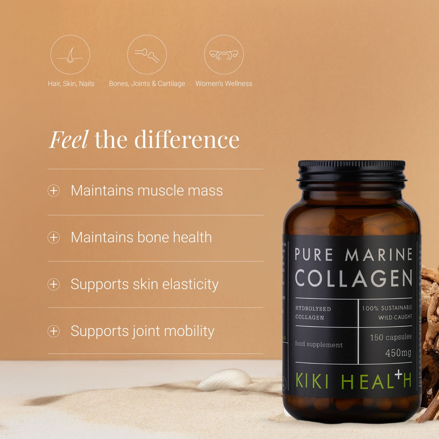 Kiki Health Pure Marine Collagen - 150 Vegicaps