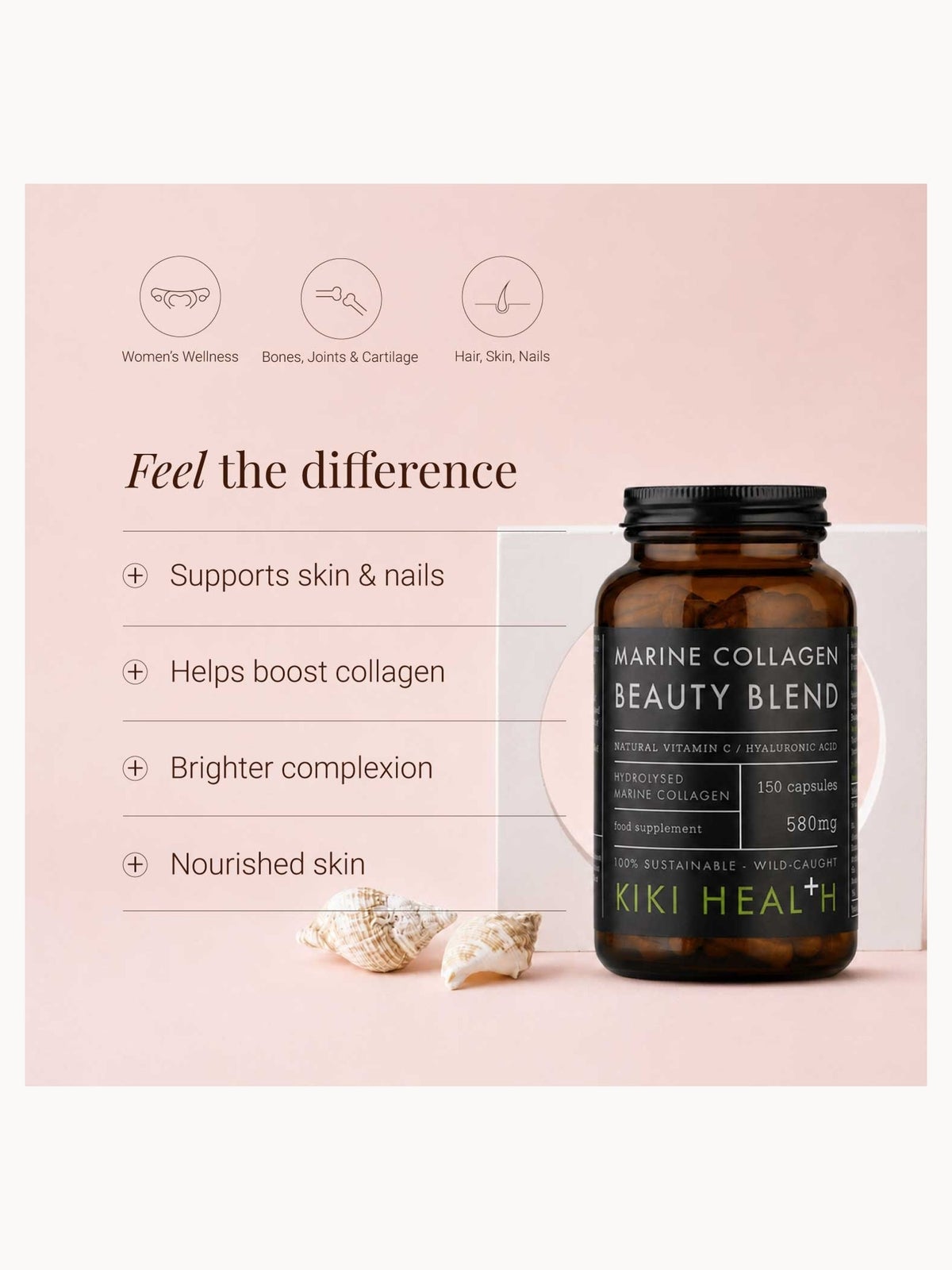 KIKI Health Marine Collagen Beauty Blend Vegicaps (150 Vegicaps) 2