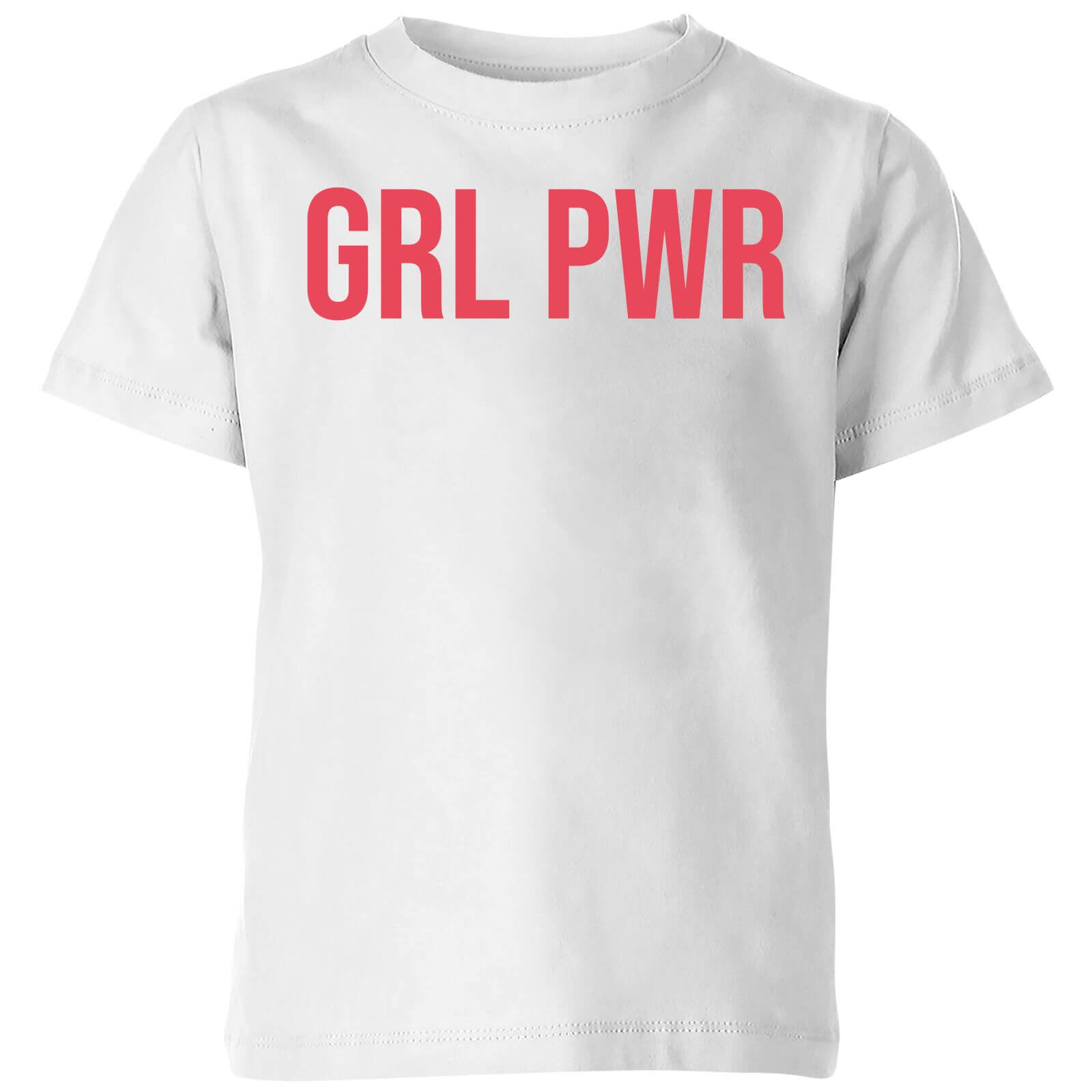 GRL PWR Kids' T-Shirt - White - 3-4 Years - White