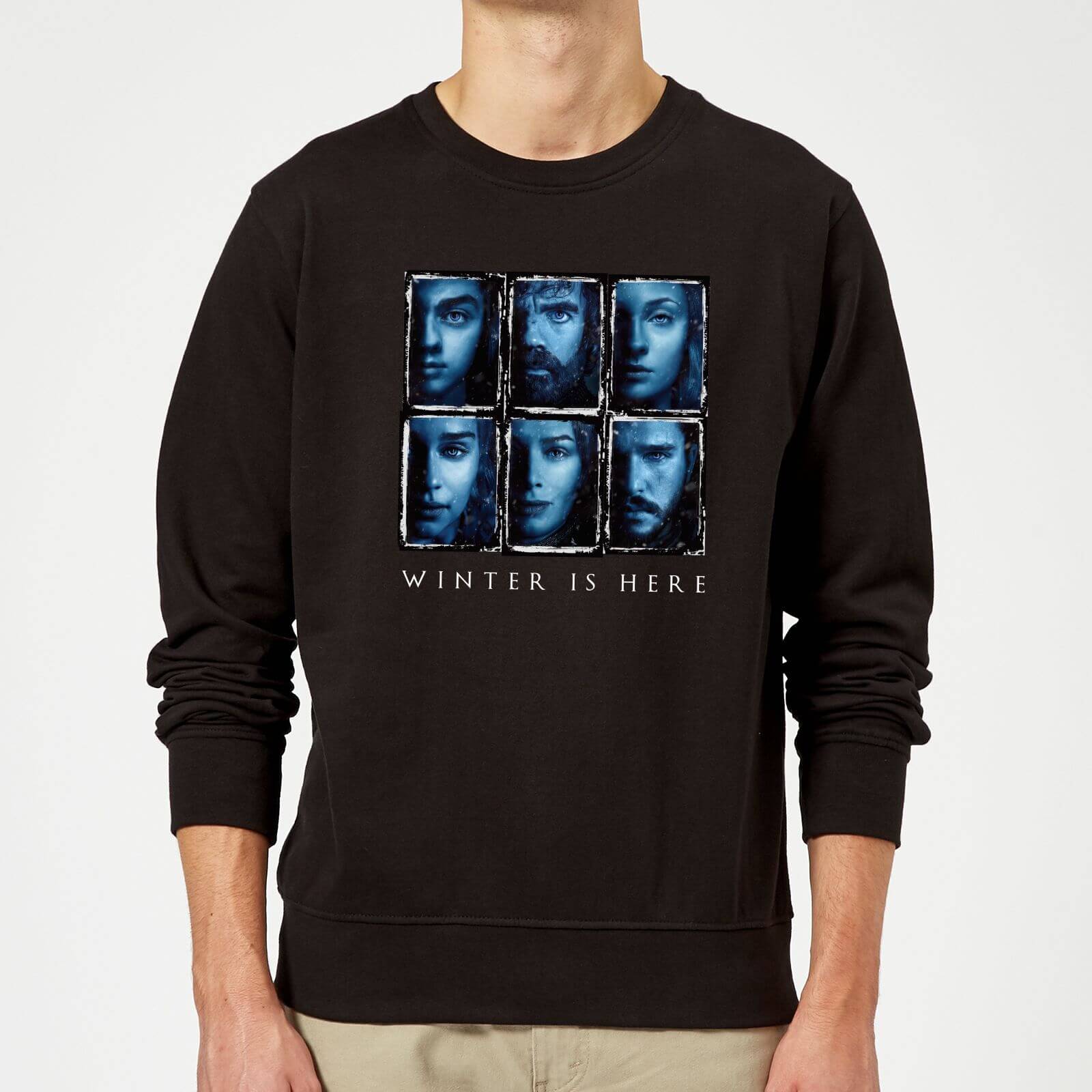 Game of Thrones Winter Is Here Faces Sweatshirt - Black - 5XL - Noir