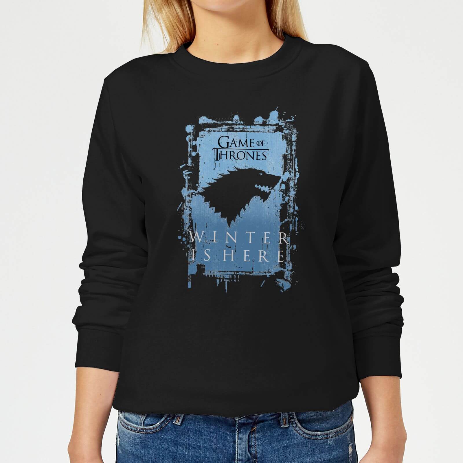 Game of Thrones Winter Is Here Women's Sweatshirt - Black - 5XL - Noir