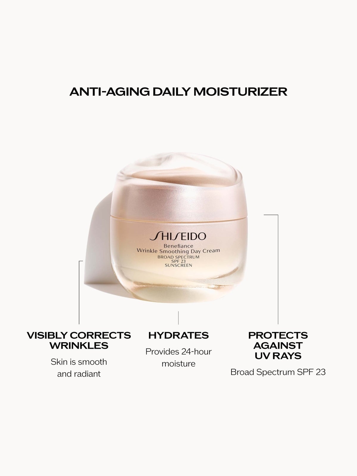 Shiseido Benefiance Wrinkle Smoothing SPF25 Day Cream 50ml, photo 3
