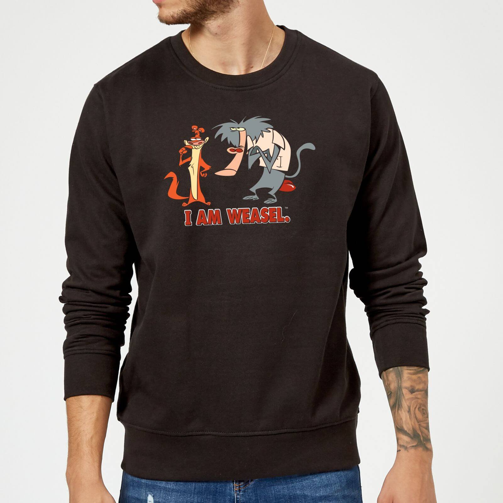 I Am Weasel Characters Sweatshirt - Black - XXL - Noir