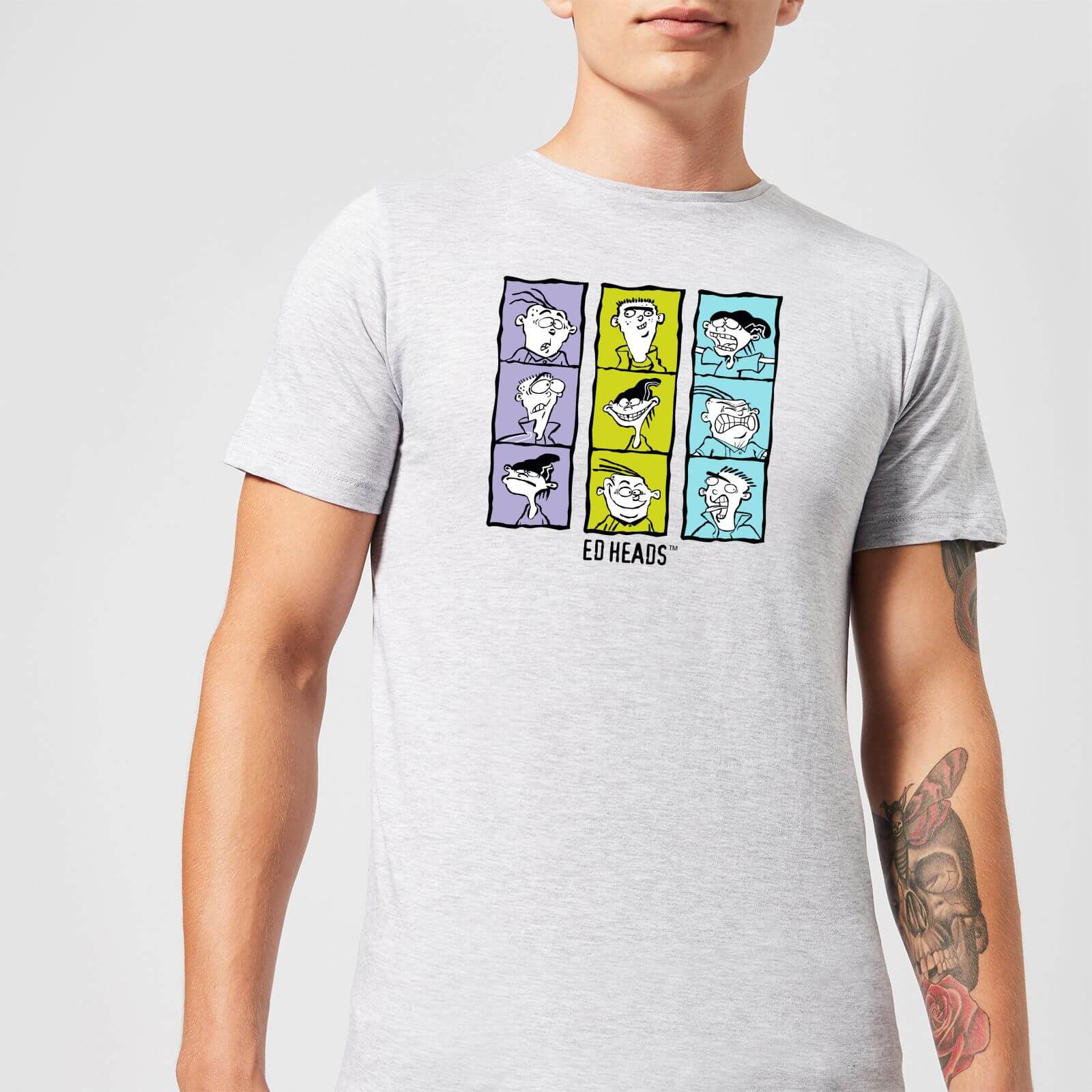 Image of Ed Edd n Eddy Heads Men's T-Shirt - Grey - 3XL