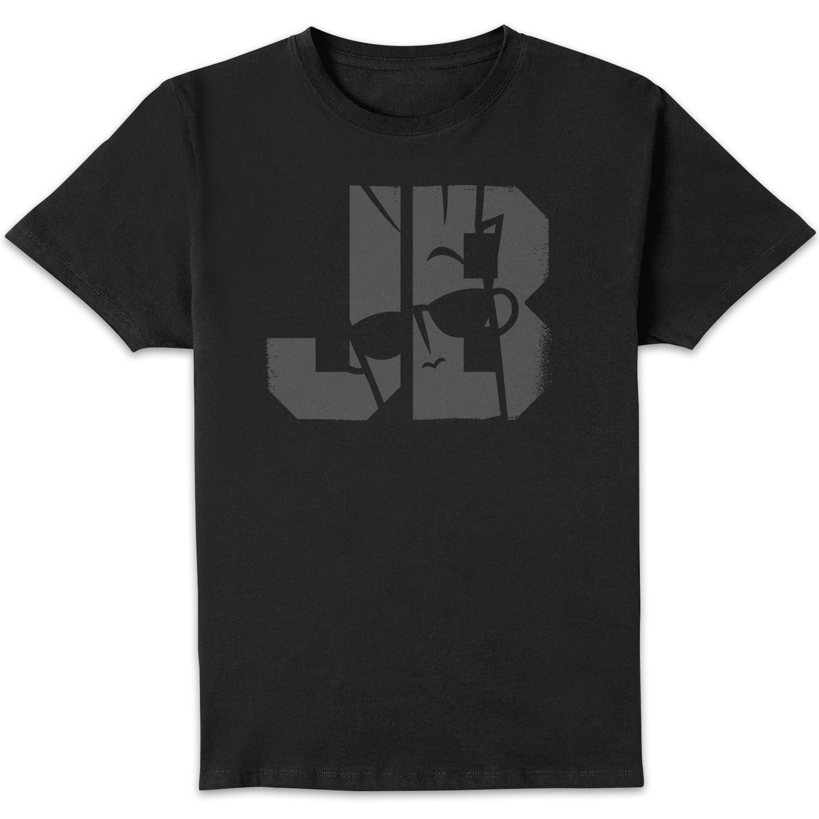 Johnny Bravo JB Sillhouette Men's T-Shirt - Black - 3XL