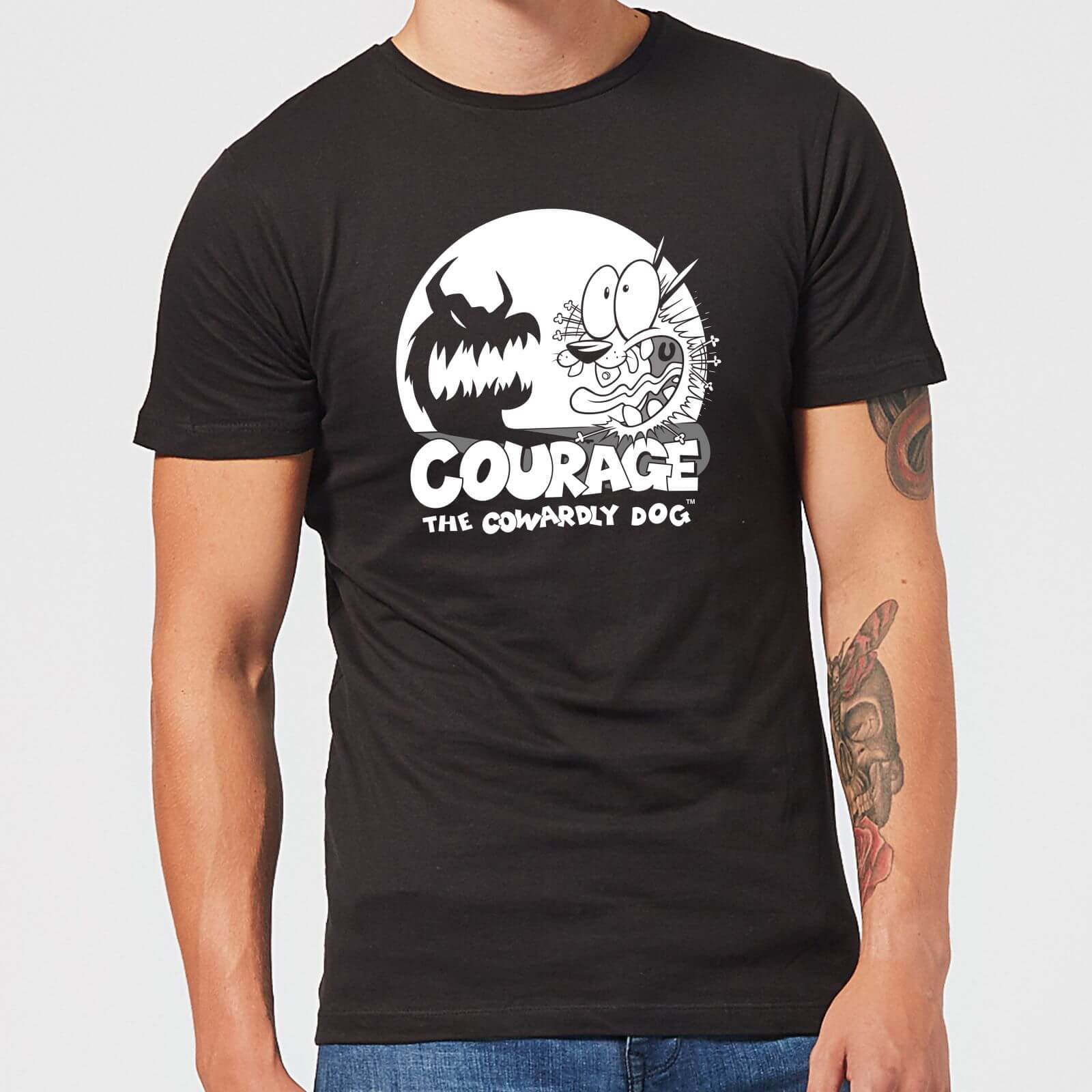 

Courage The Cowardly Dog Spotlight Men's T-Shirt - Black - S