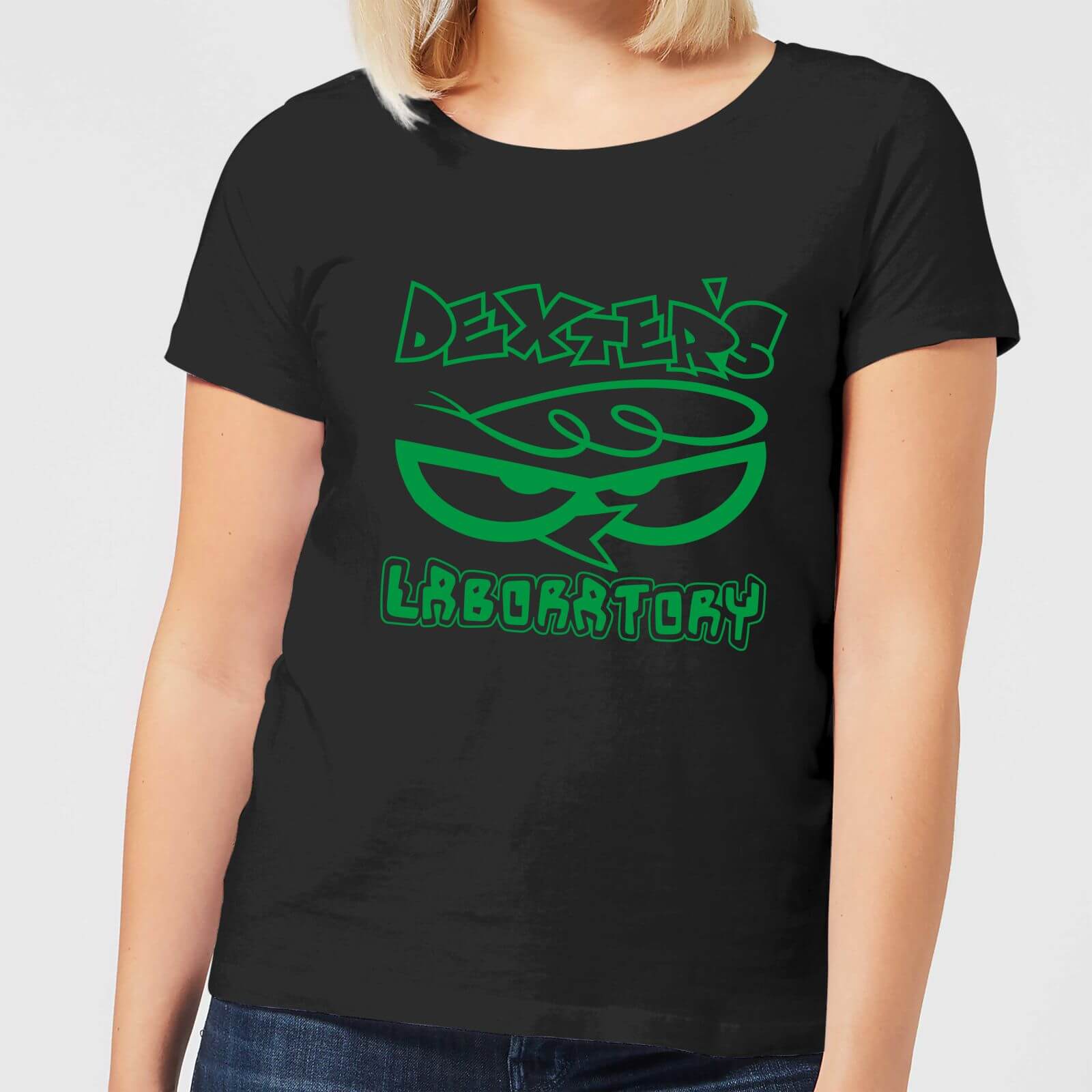 Dexters Lab Logo Women's T-Shirt - Black - S - Black