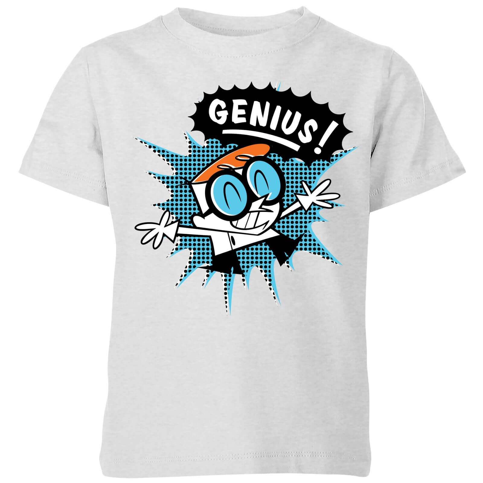 Dexters Lab Genius Kids' T-Shirt - Grey - 9-10 Years