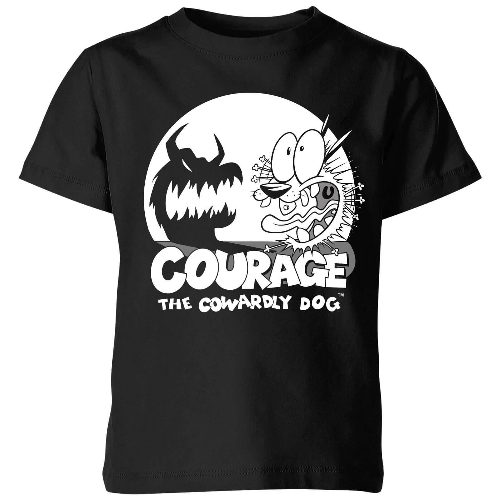 

Courage The Cowardly Dog Spotlight Kids' T-Shirt - Black - 11-12 Anni - Nero