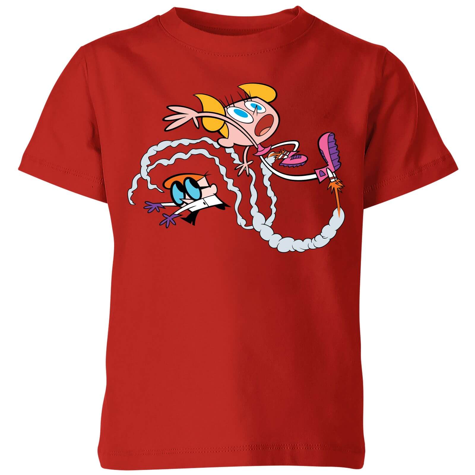 Dexters Lab Rocket Shoes Kids' T-Shirt - Red - 5-6 Years - Red