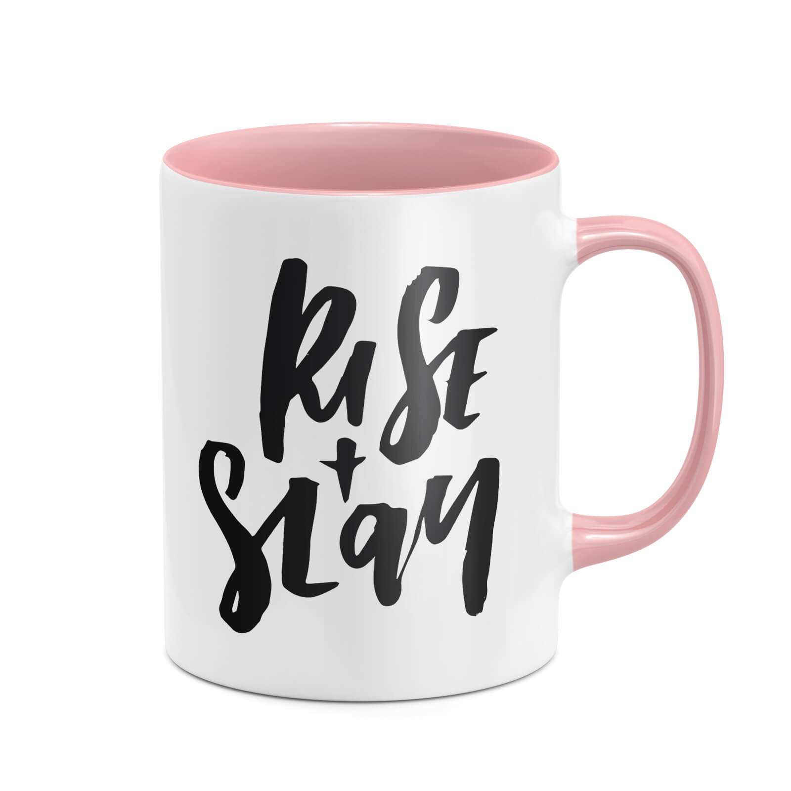 Rise And Slay Mug - White/Pink